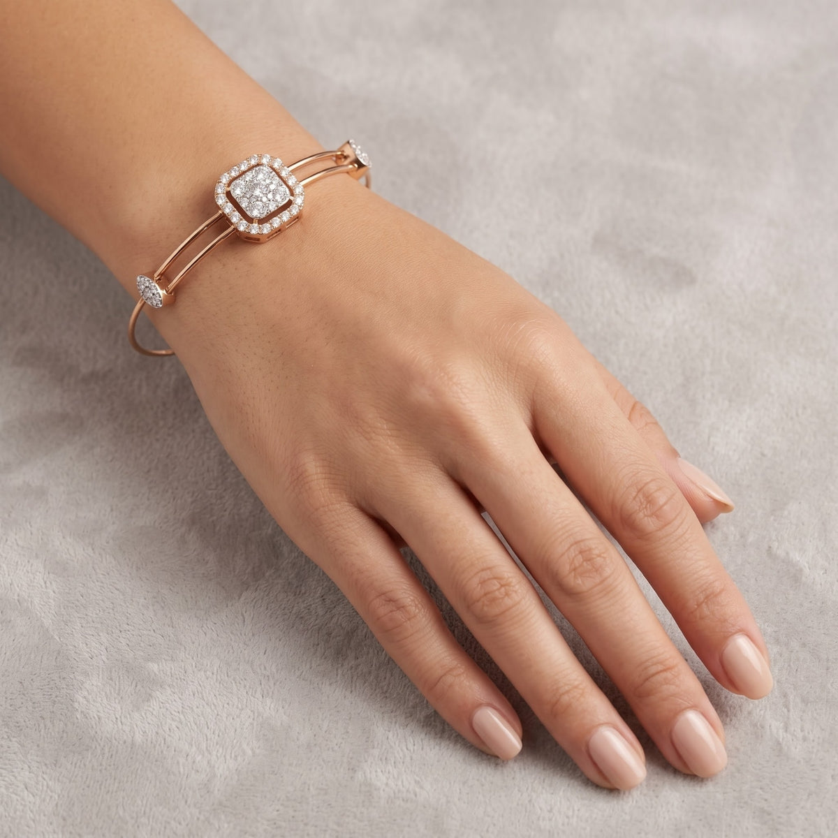 Twilight Glimmer Lab Grown Diamond Bangle