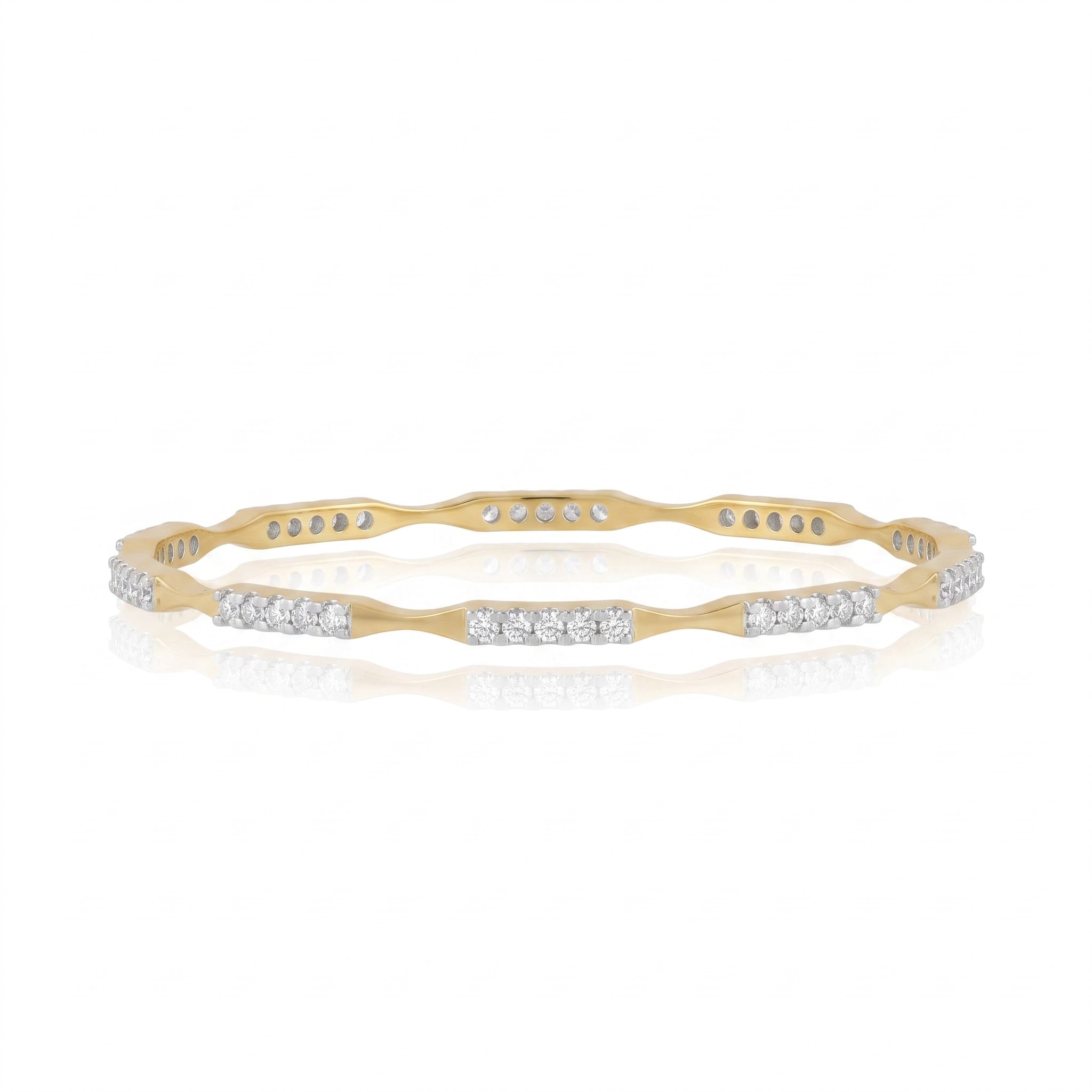 Linear Luxe Lab Grown Diamond Bangle
