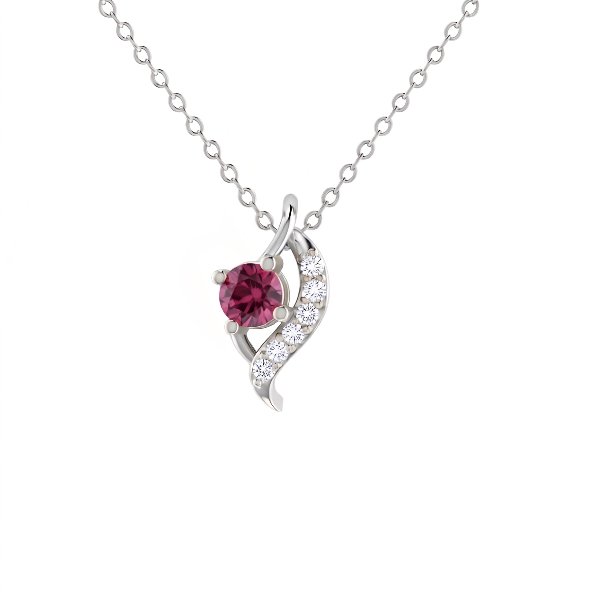 Tender Love Platinum Plated Lab Grown Diamond Pendant