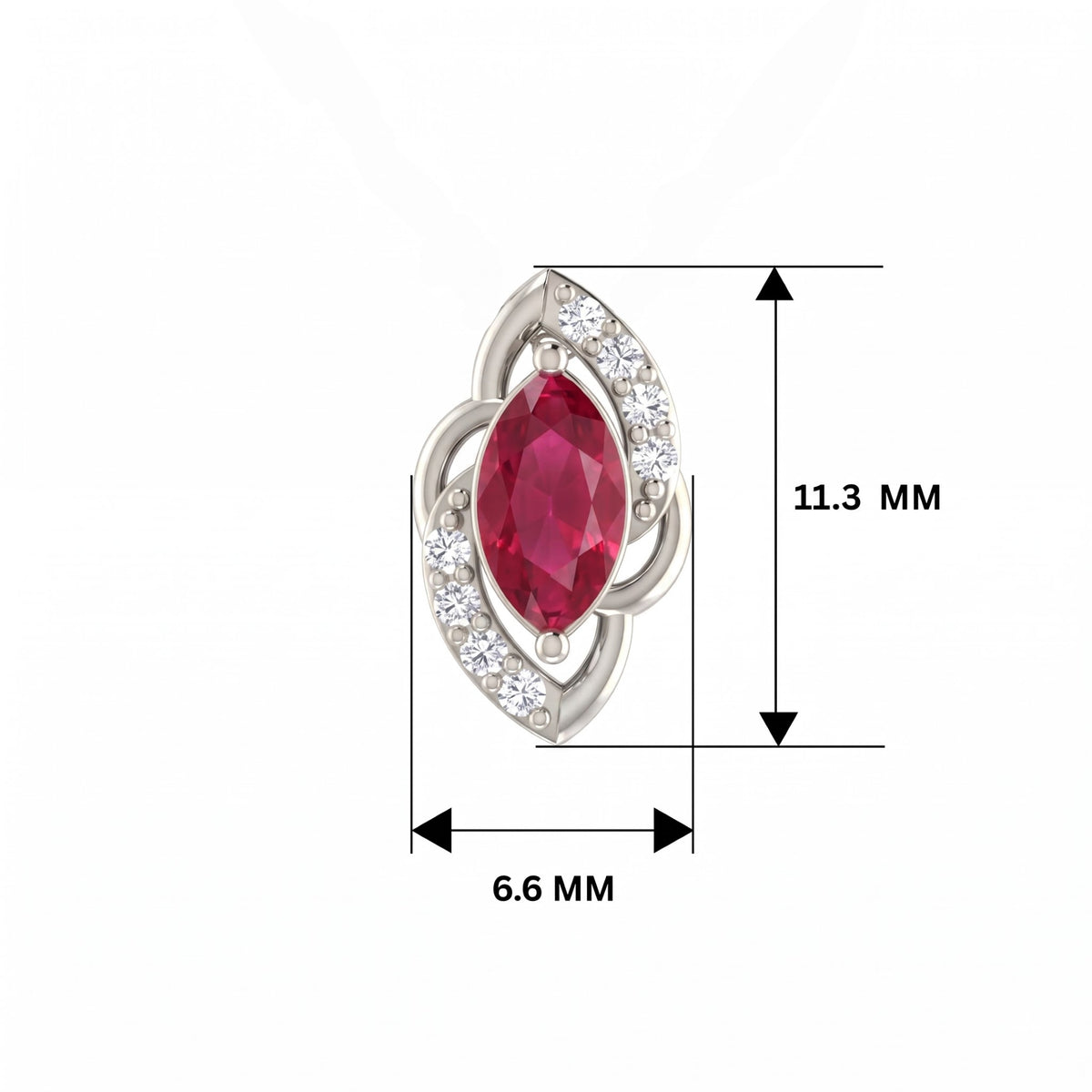 Swirling Dew Platinum Plated Lab Grown Diamond Pendant