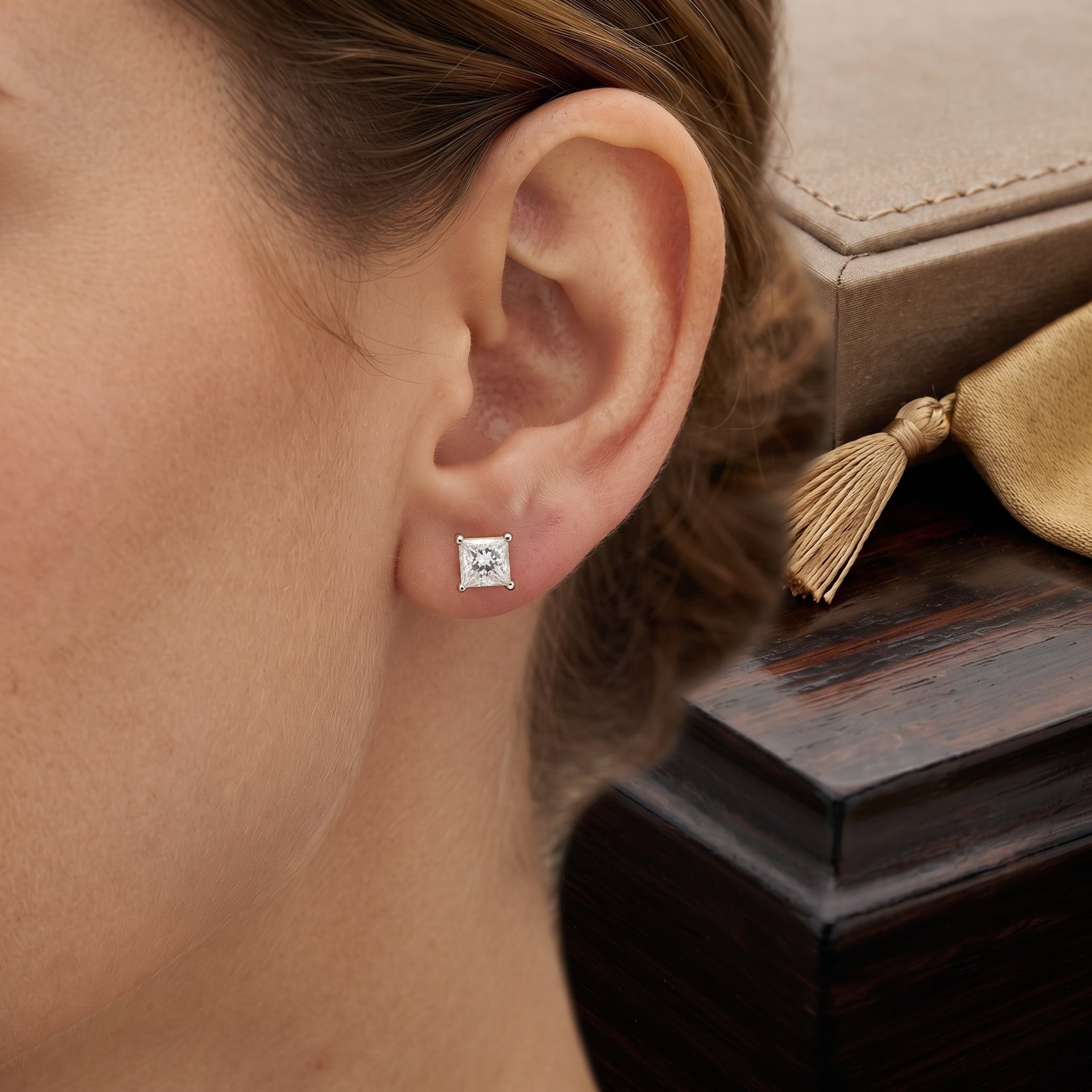 Tessera Twinkle Solitaire Lab Grown Diamond Earrings