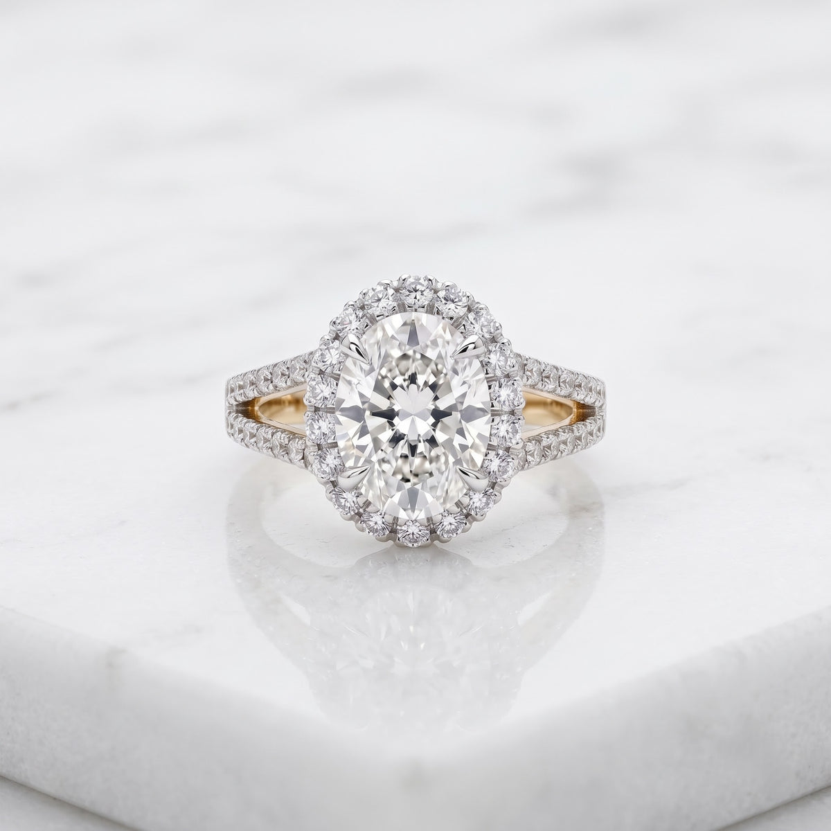 Devotion Halo Solitaire Lab Grown Diamond Ring