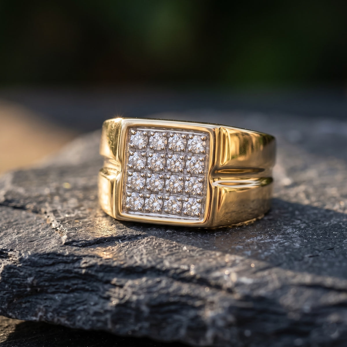 Kaelix Square Crest Lab Grown Diamond Ring