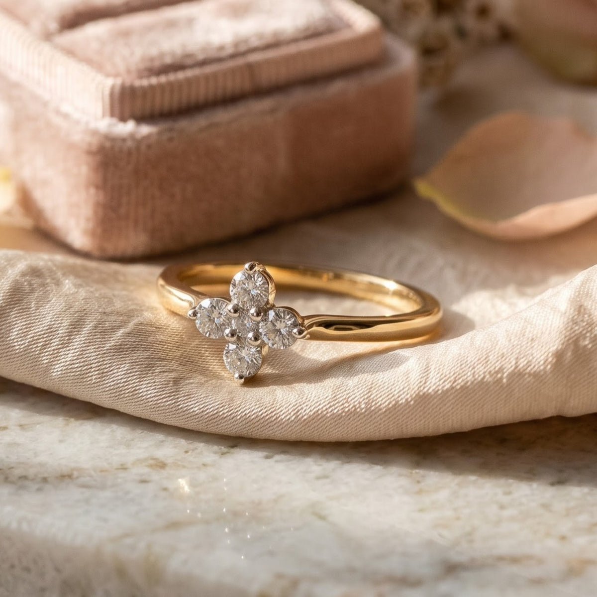 Velmira Petite Bloom Lab Grown Diamond Ring
