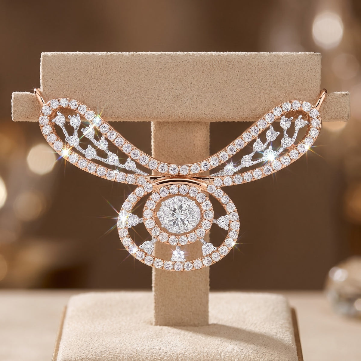 Symphony Sweep Lab Grown Diamond Pendant