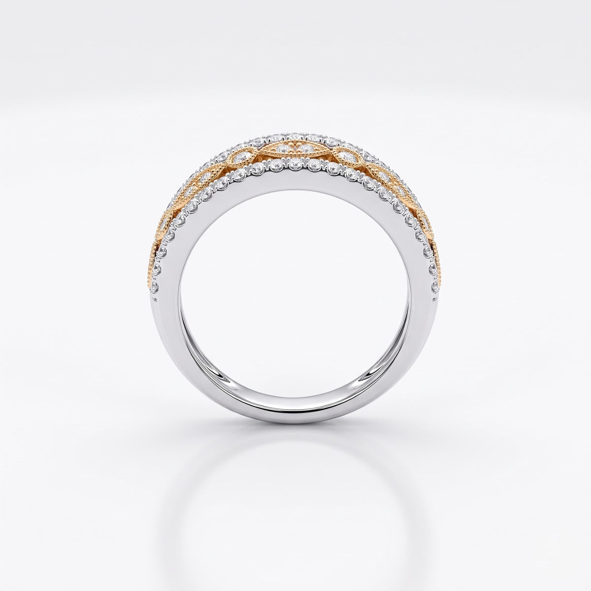 Zarevia Ornate Lab Grown Diamond Ring