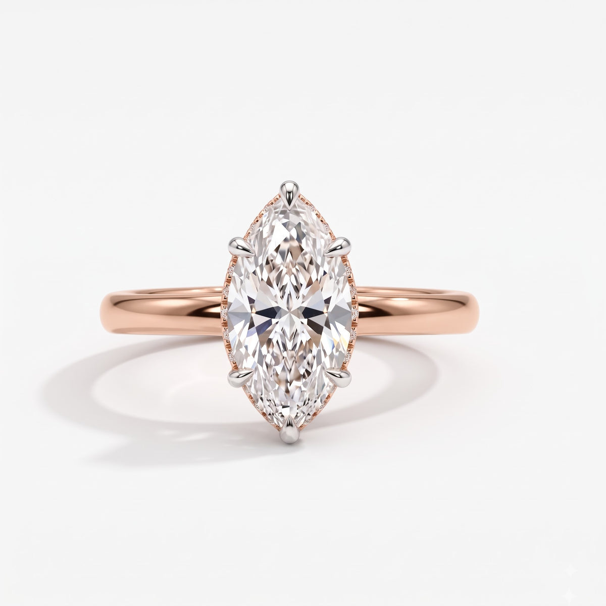 Solenne Marquise Solitaire Lab Grown Diamond Ring