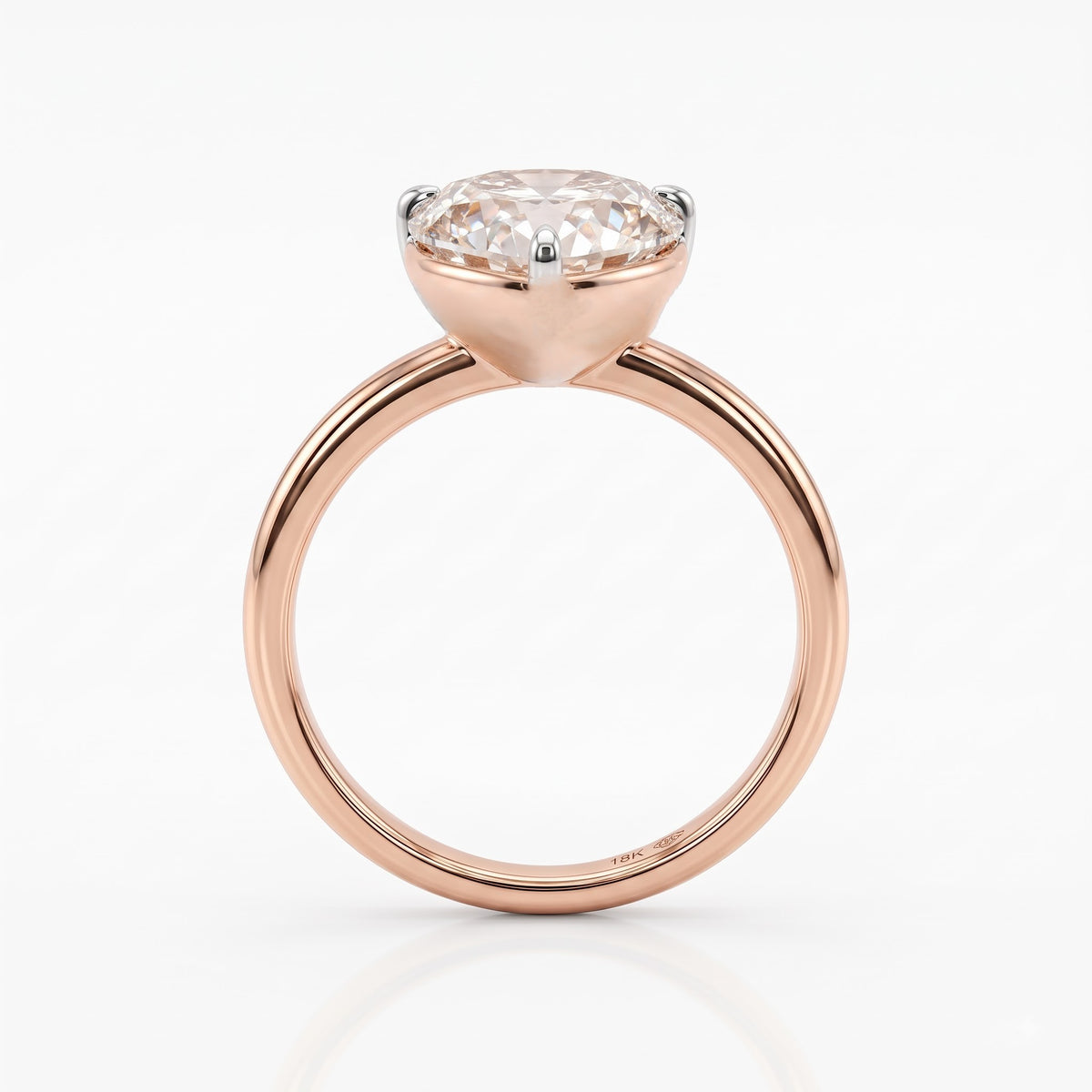 Heartfelt Halo Solitaire Lab Grown Diamond Ring