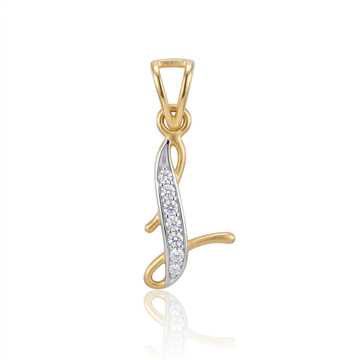 L-Initial Lab Grown Diamond Pendant
