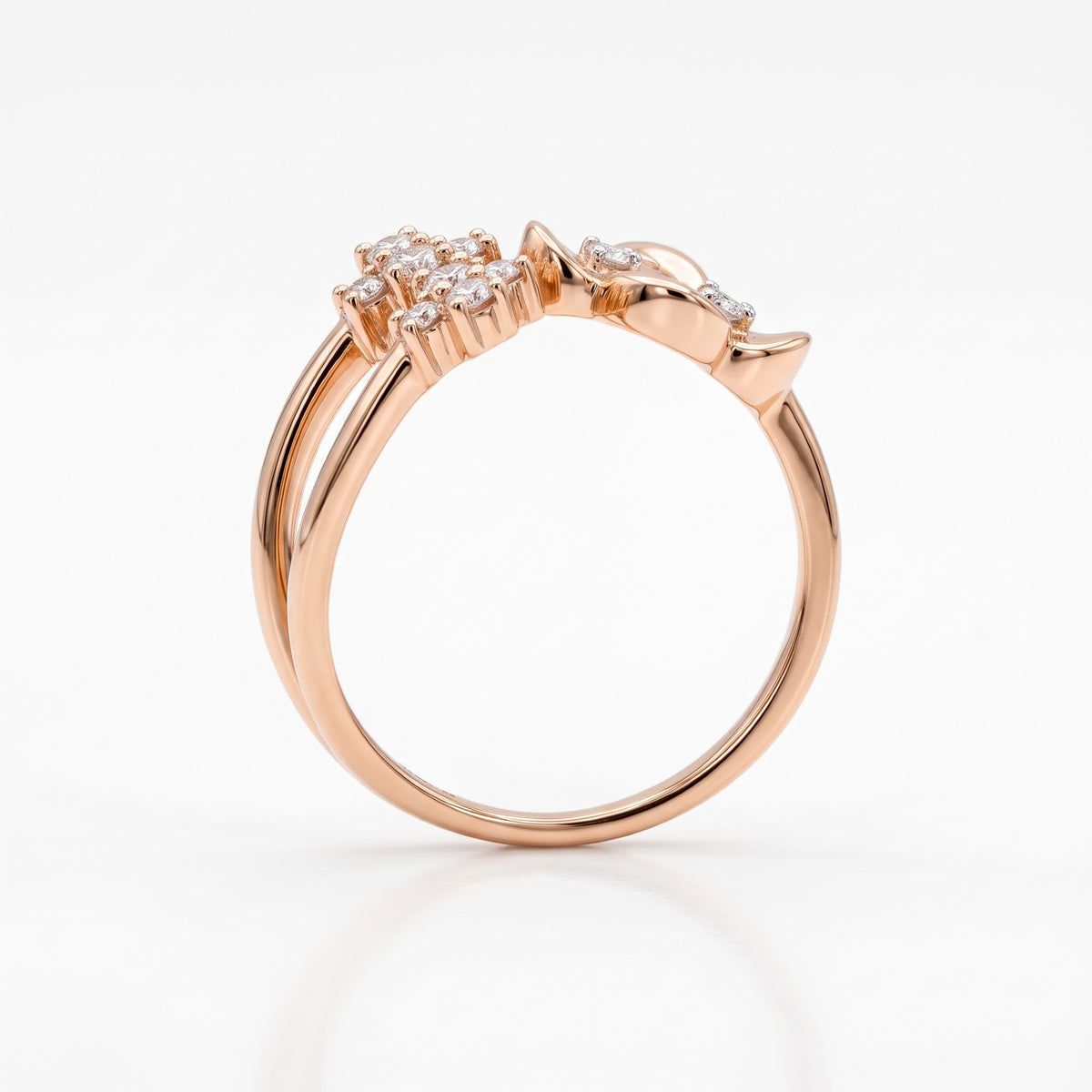 Nivara Triflora Lab Grown Diamond Ring