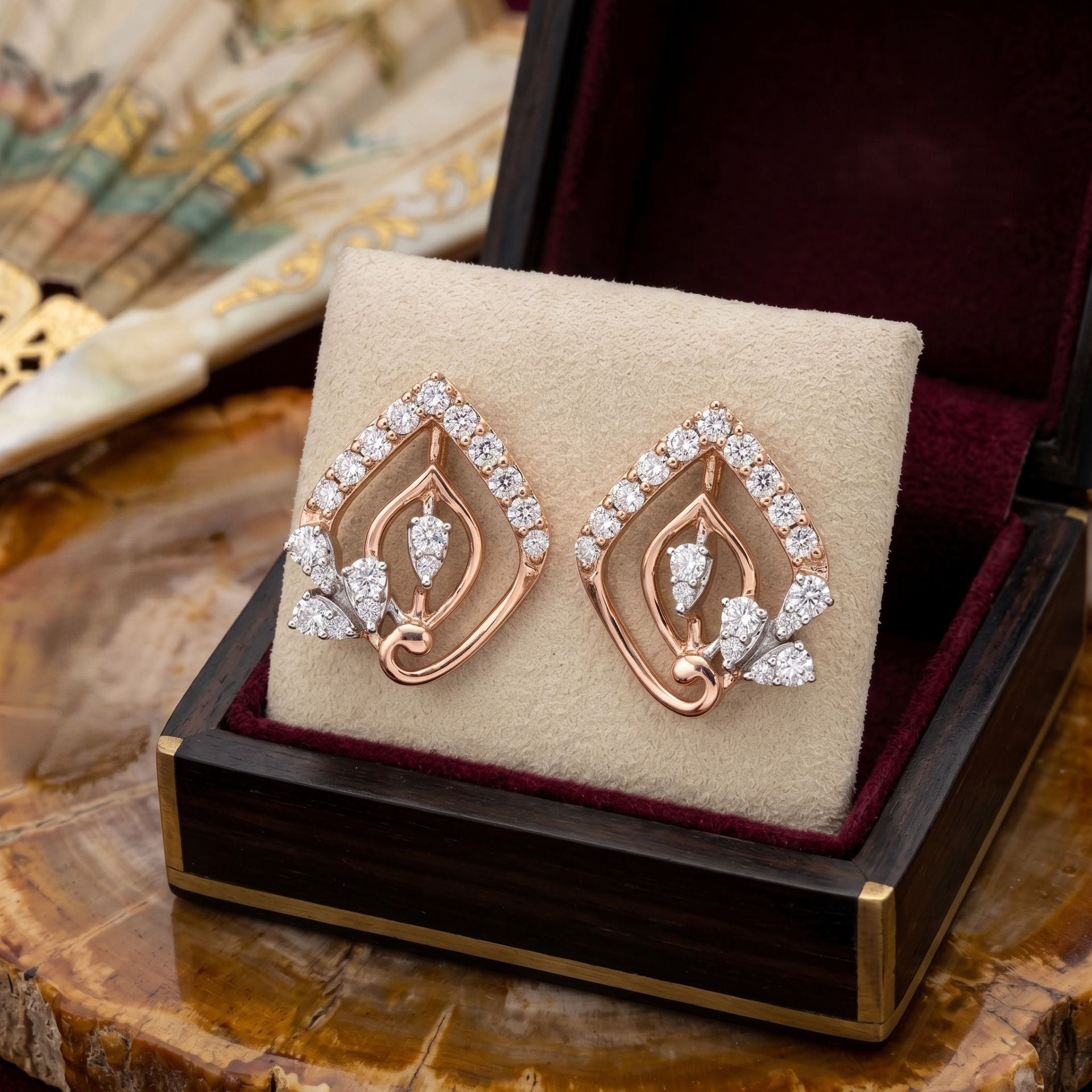 Floral Fusion Lab Grown Diamond Earrings