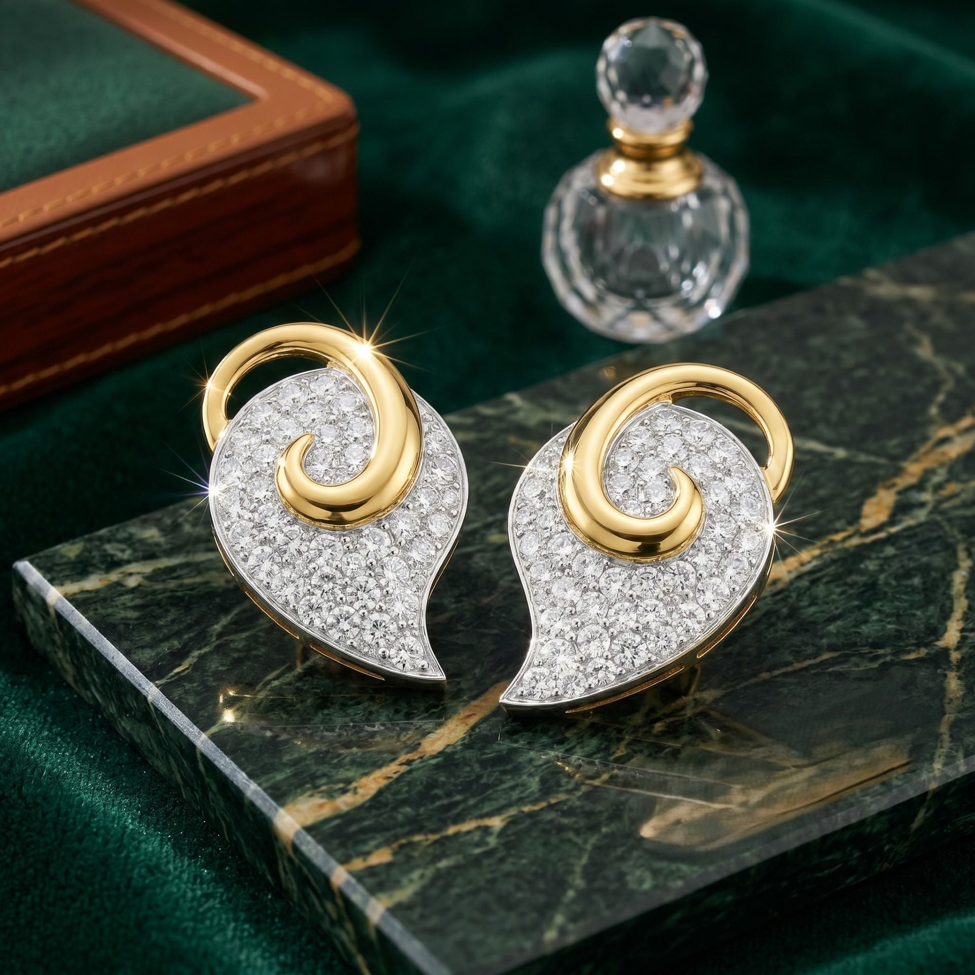 Golden Zephyr Lab Grown Diamond Earrings