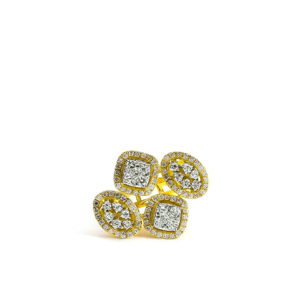 Quartet Radiance Lab Grown Diamond Cocktail Ring