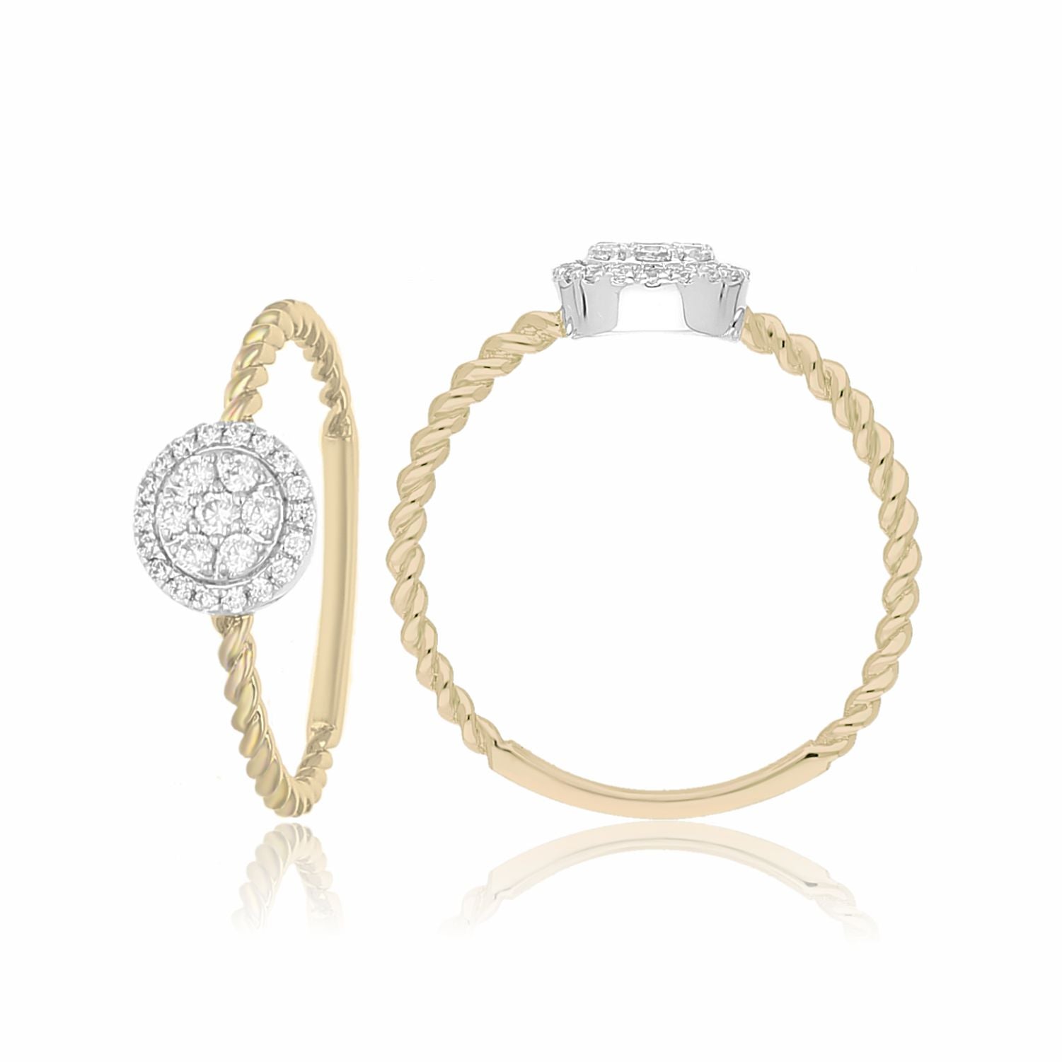 Radiant Halo Lab Grown Diamond Ring