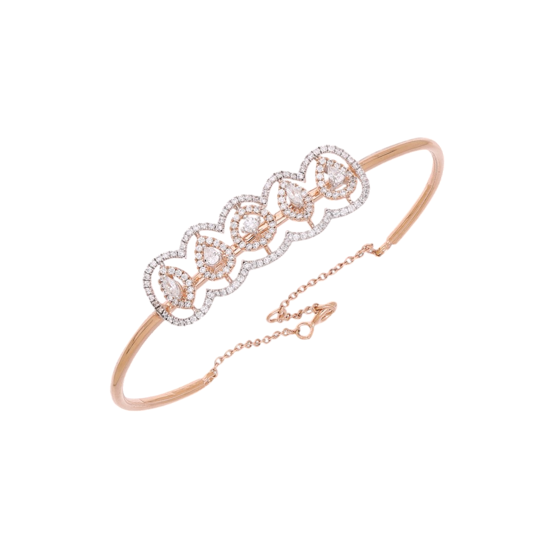 Eden Harmony Floral Lab Grown Diamond Bangle