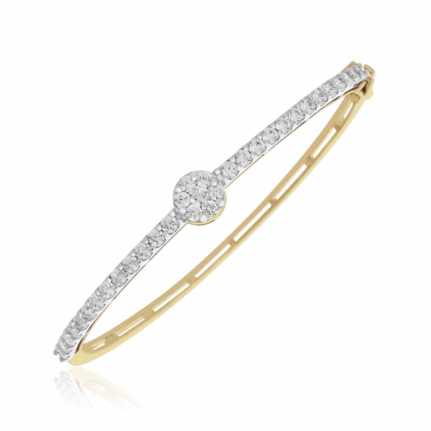 Stardrop Circle Lab Grown Diamond Bangle