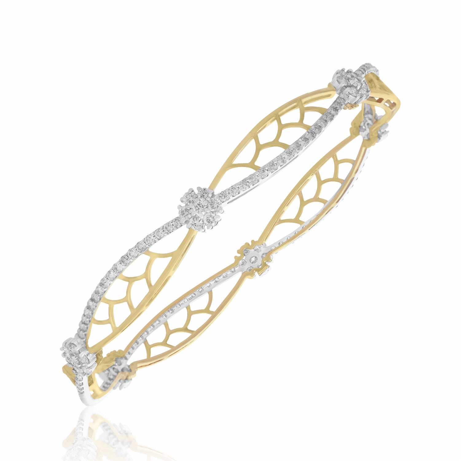 FloretShine Lab Grown Diamond Bangle
