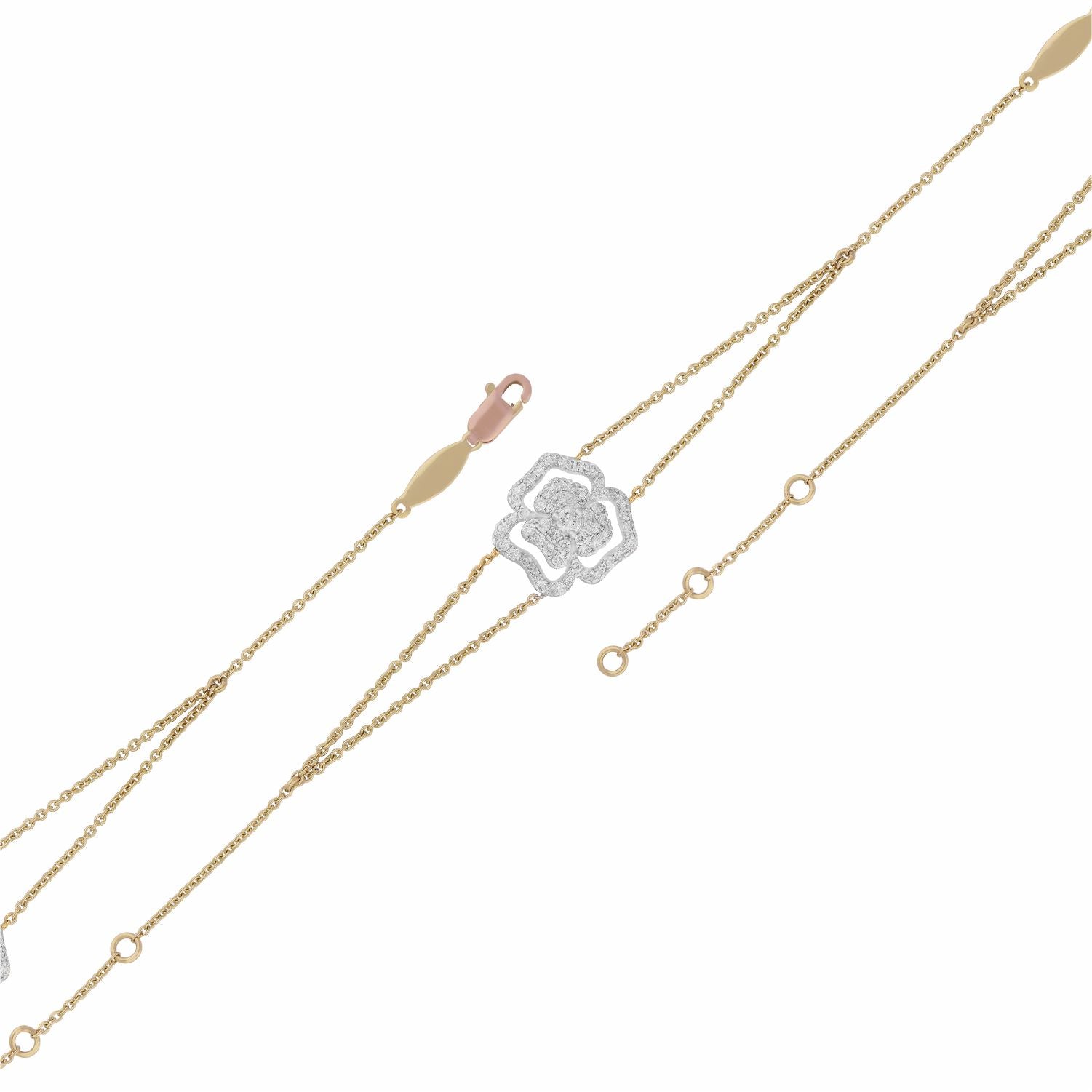 Gleaming Gardenia Lab Grown Diamond Bracelet