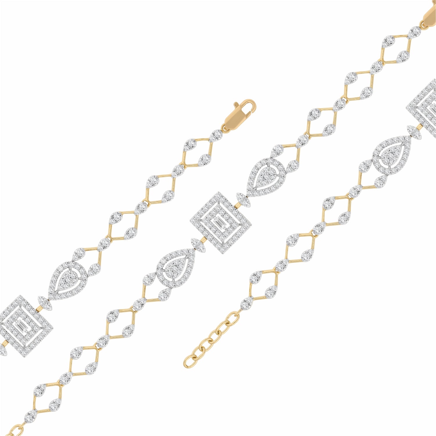 Regal Geometry Lab Grown Diamond Bracelet