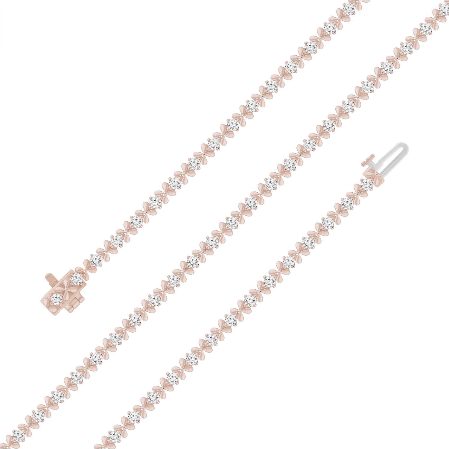 Graceful Garland Link Lab Grown Diamond Bracelet
