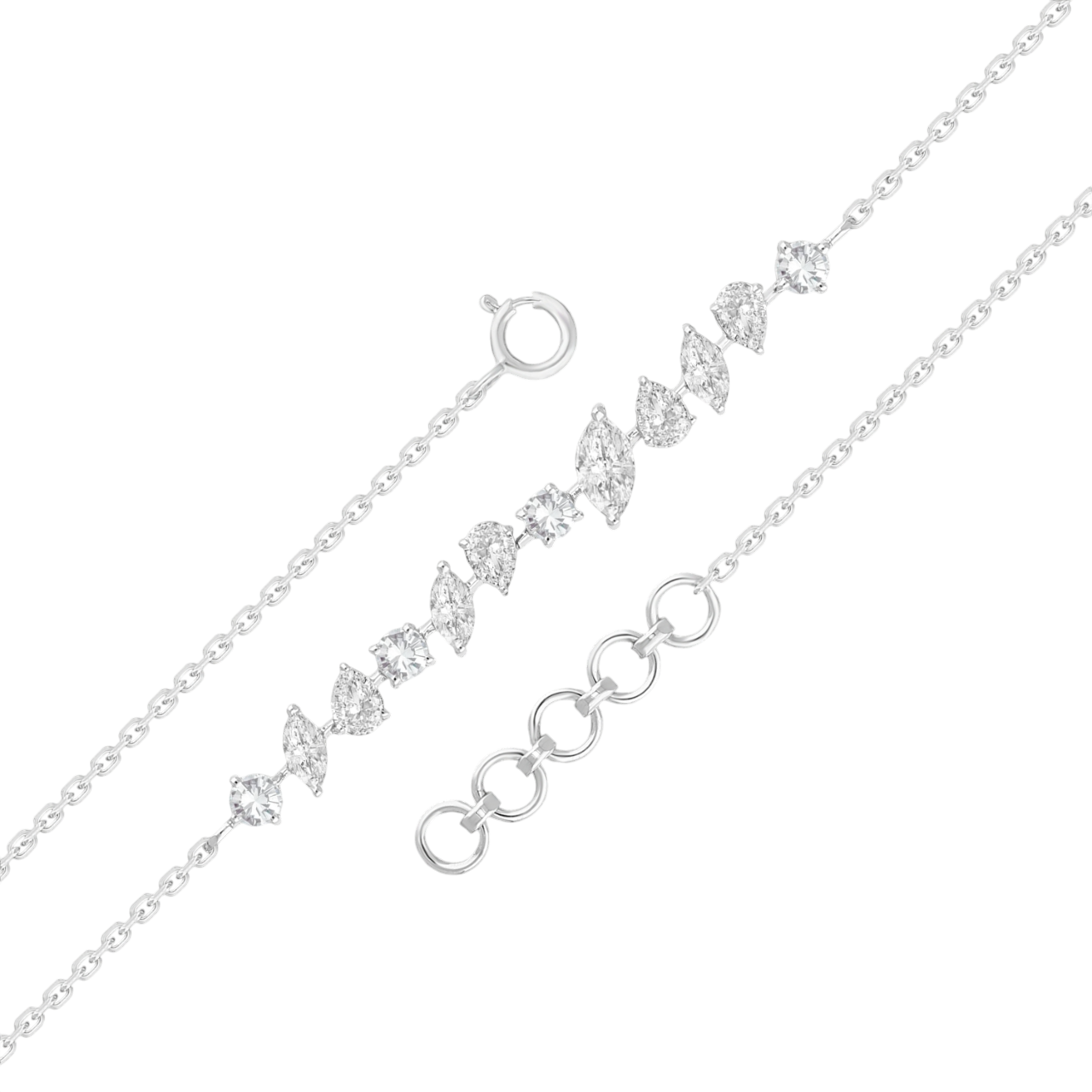 Icicle Glow Lab Grown Diamond Bracelet