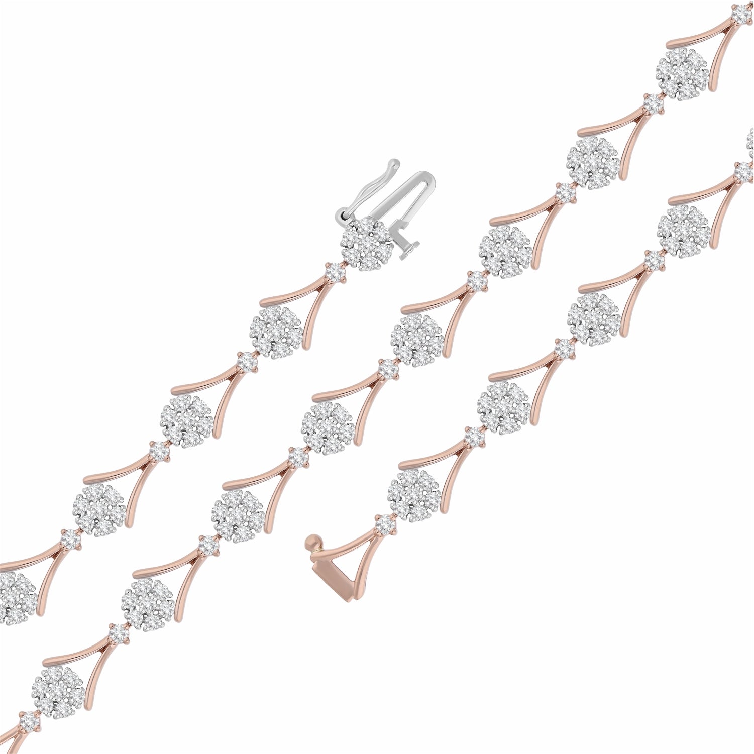 Springtide Cluster Lab Grown Diamond Bracelet