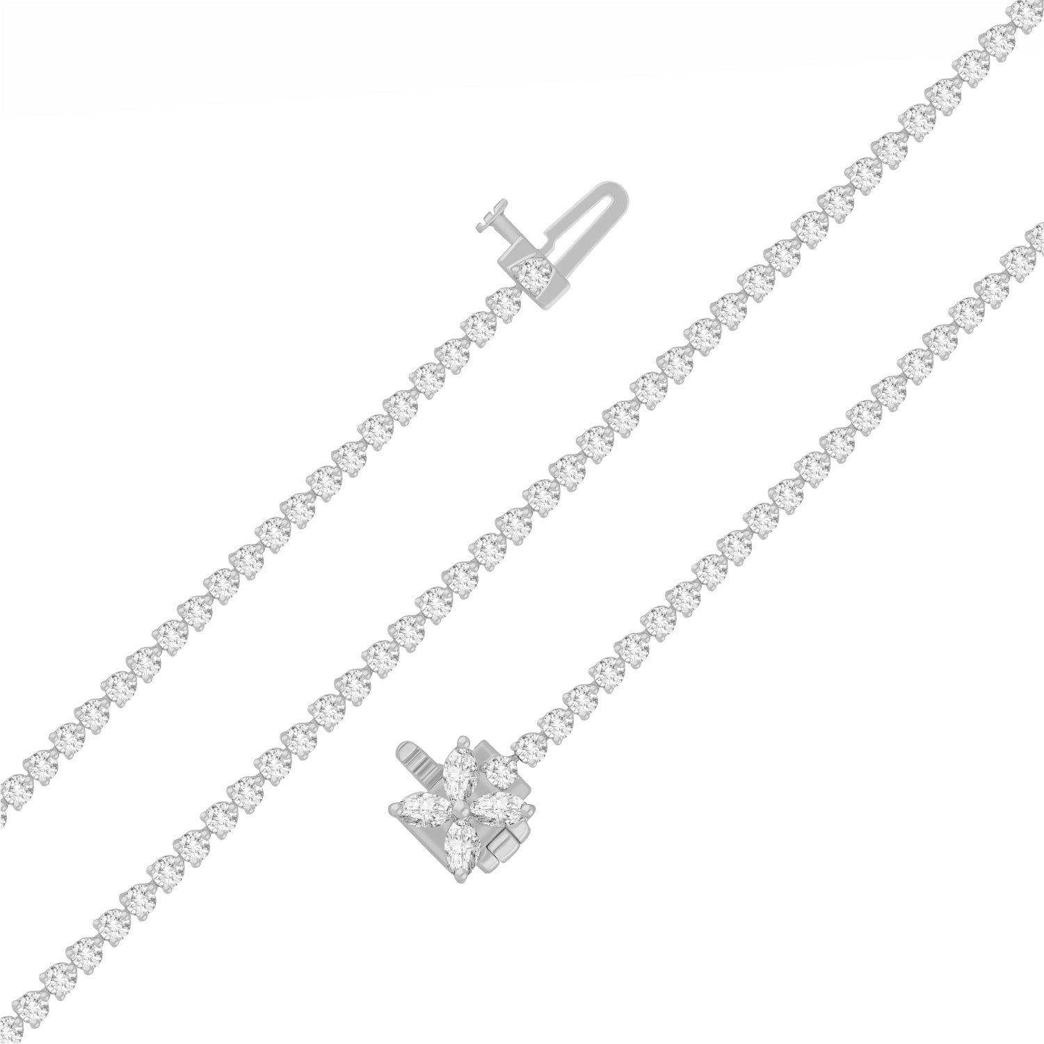 Affinity Floral Lab Grown Diamond Bracelet