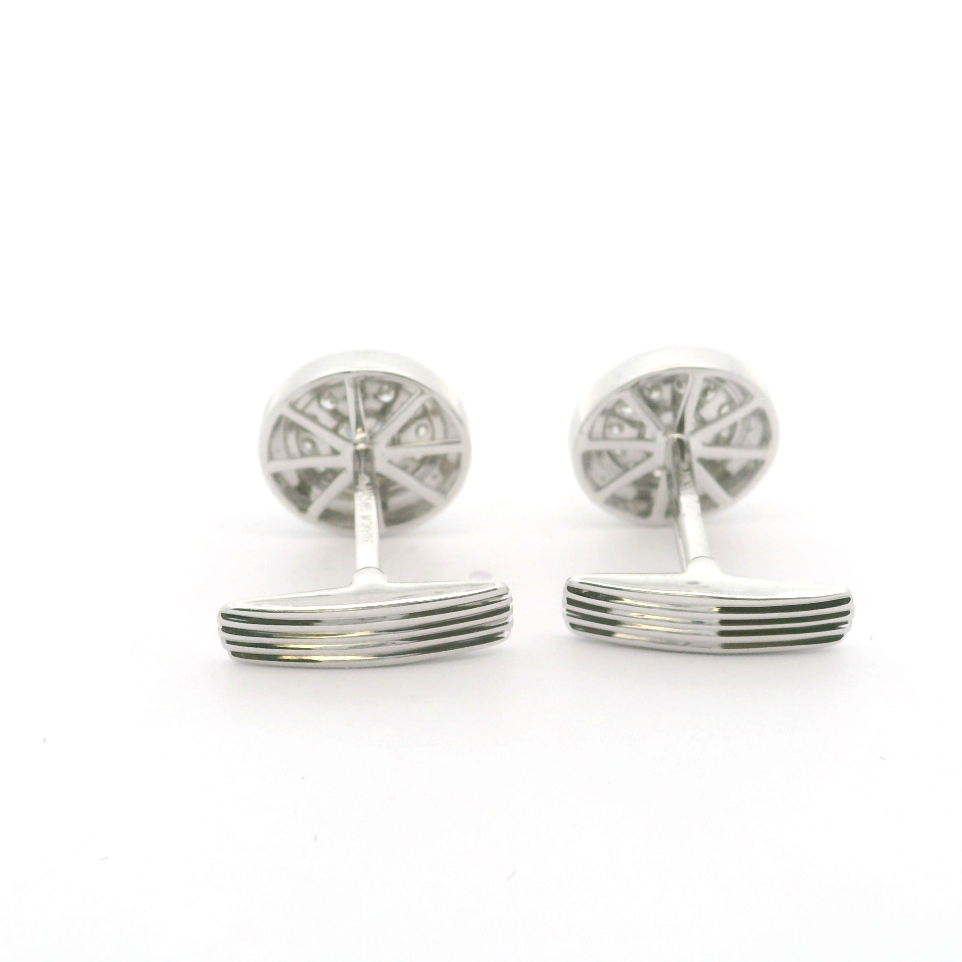 Lab Grown Diamond Halo Cufflinks