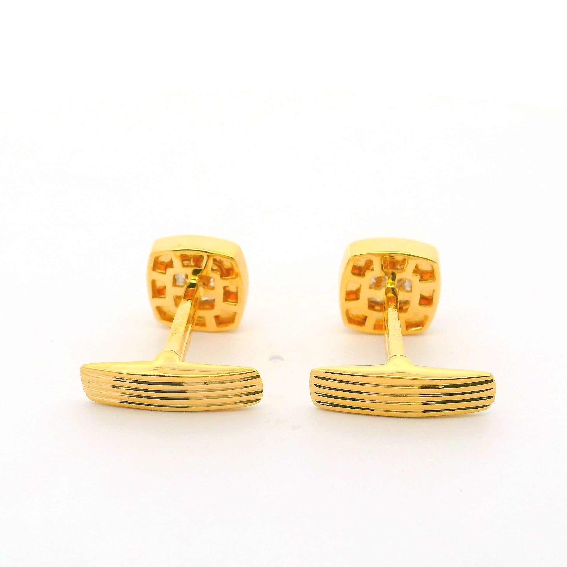 Bespoke Bold Lab Grown Diamond Cufflinks