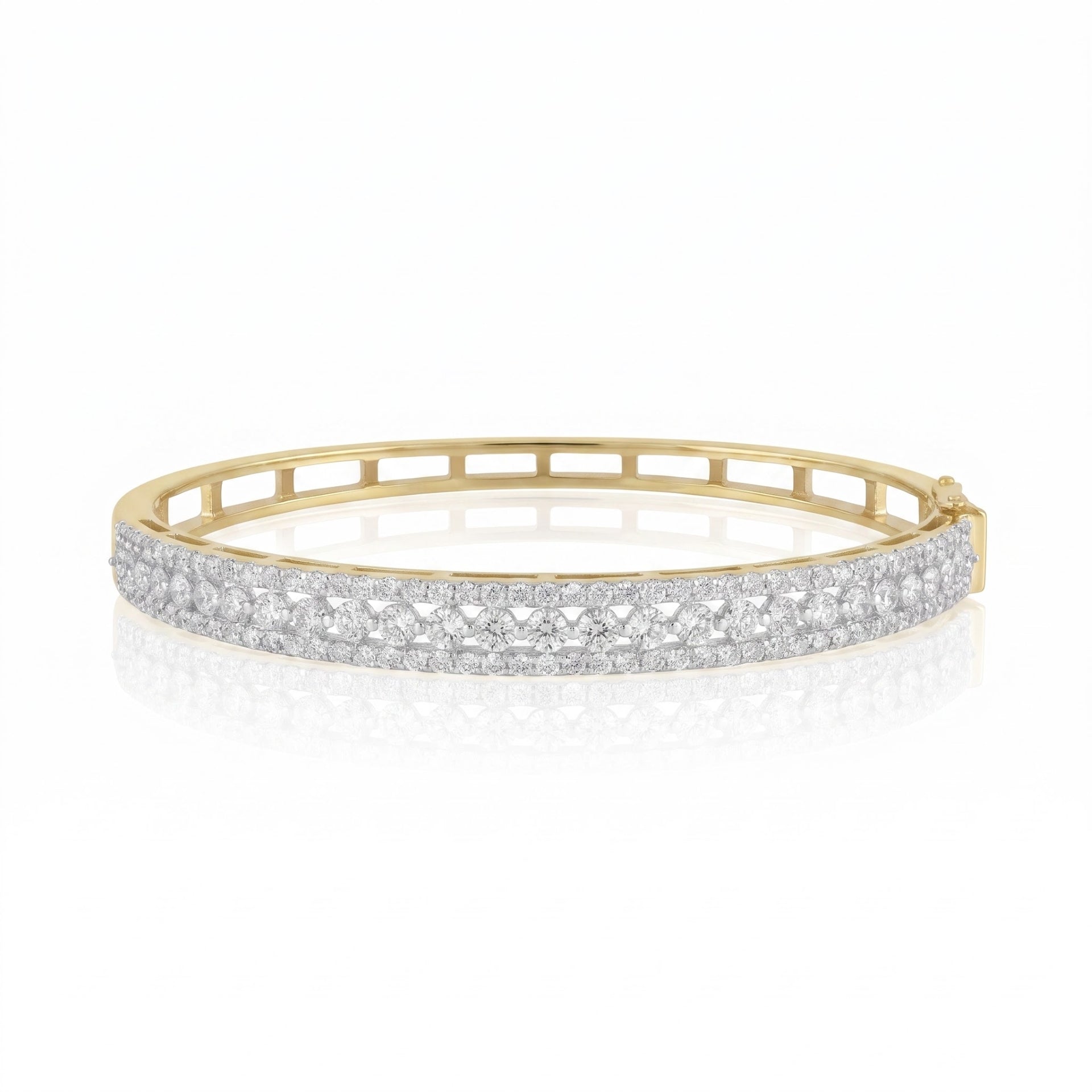 Sleek Shimmer Lab Grown Diamond Bangle