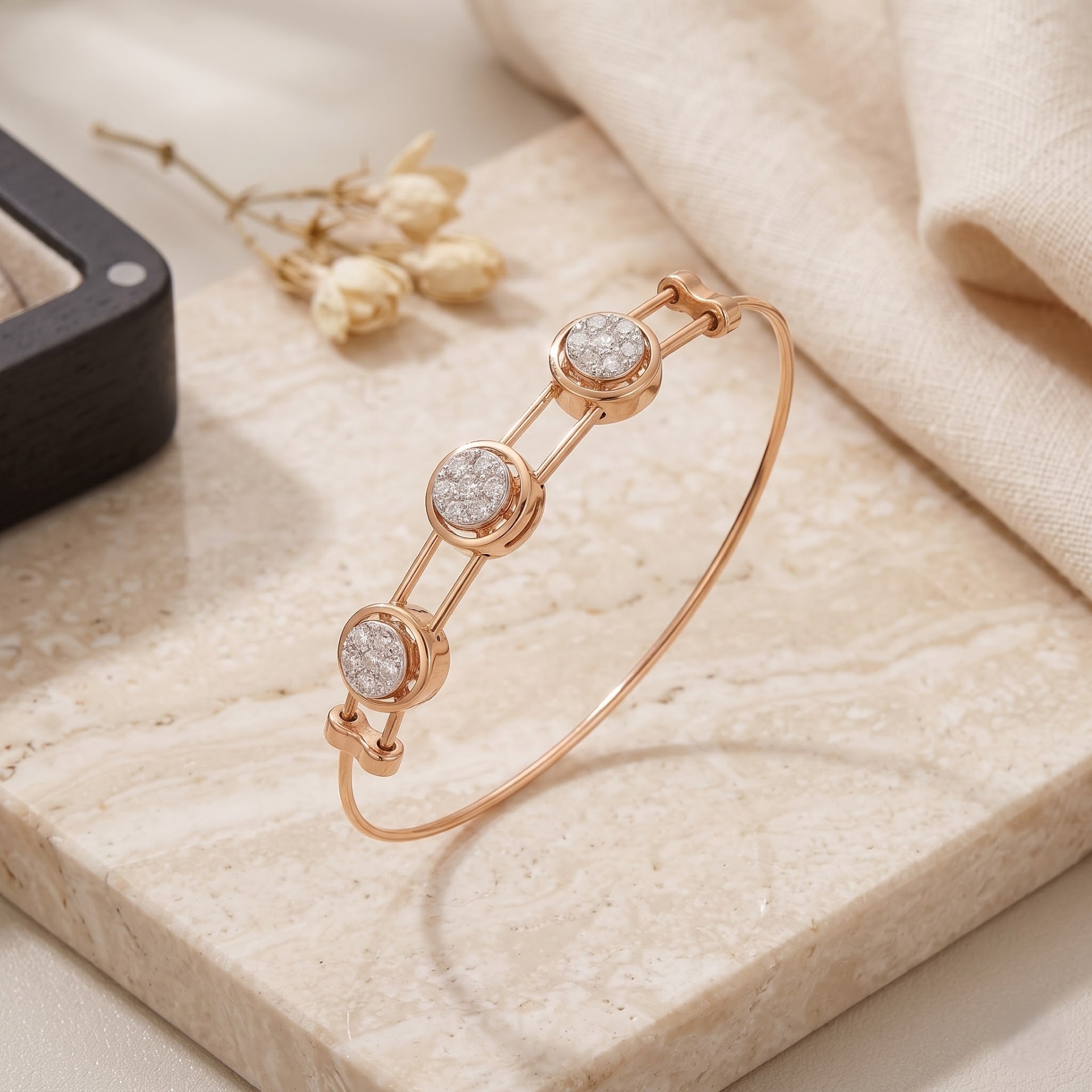 Galaxy Cluster Lab Grown Diamond Bangle