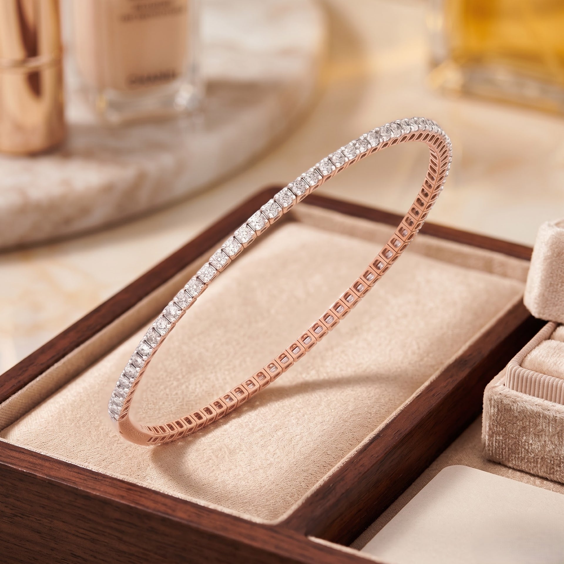 Unity Line Lab Grown Diamond Bangle