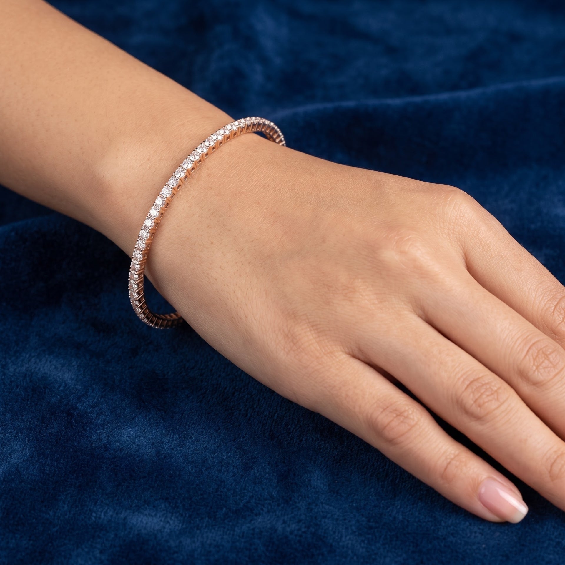 Unity Line Lab Grown Diamond Bangle