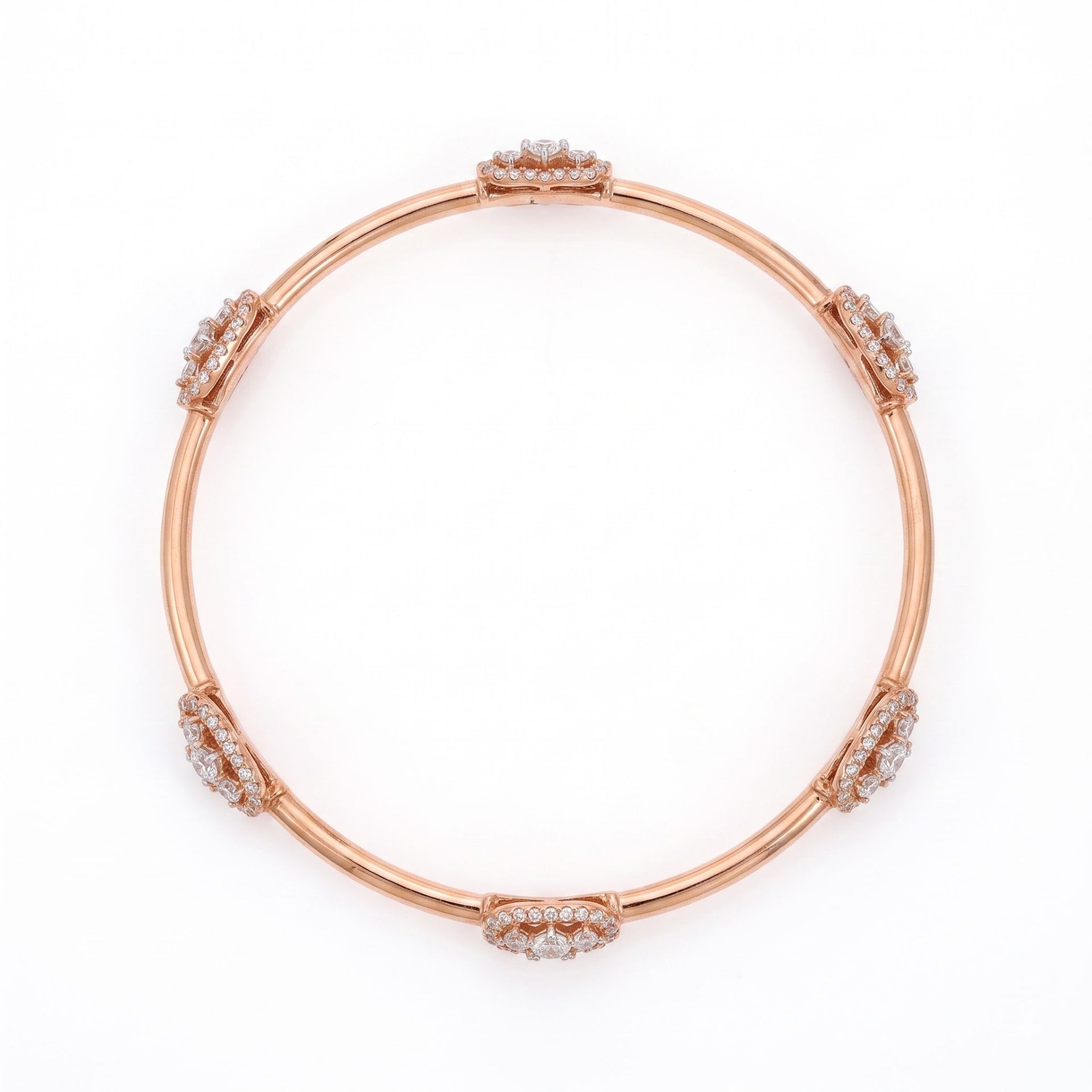 Cluster Aura Lab Grown Diamond Bangle