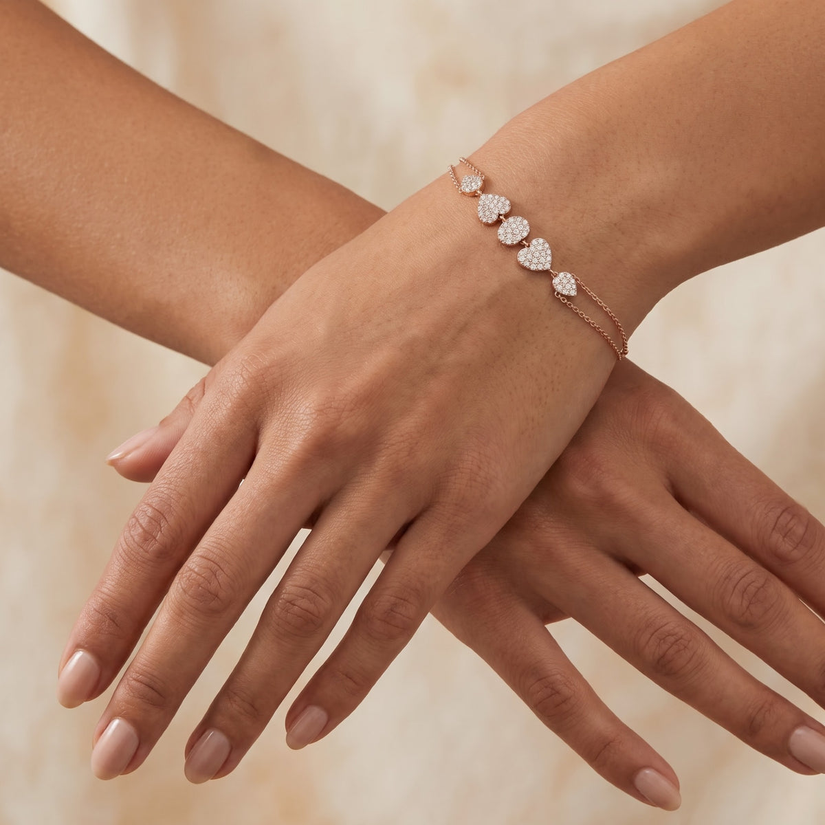 Halo Heartbeat Lab Grown Diamond Bracelet