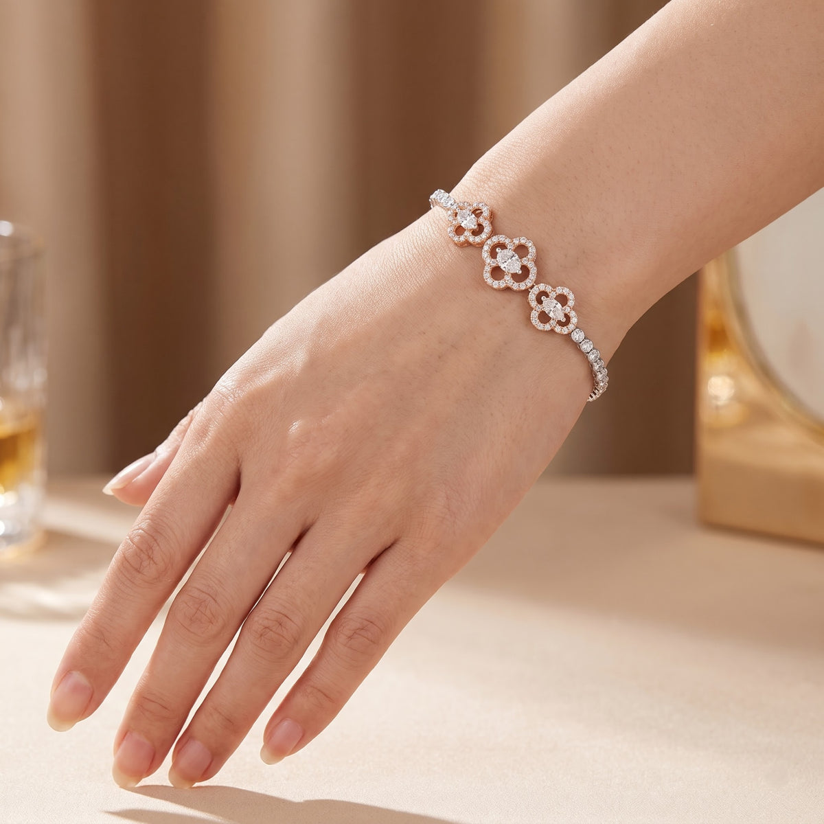 Dreamweave Petal Glam Lab Grown Diamond Bracelet