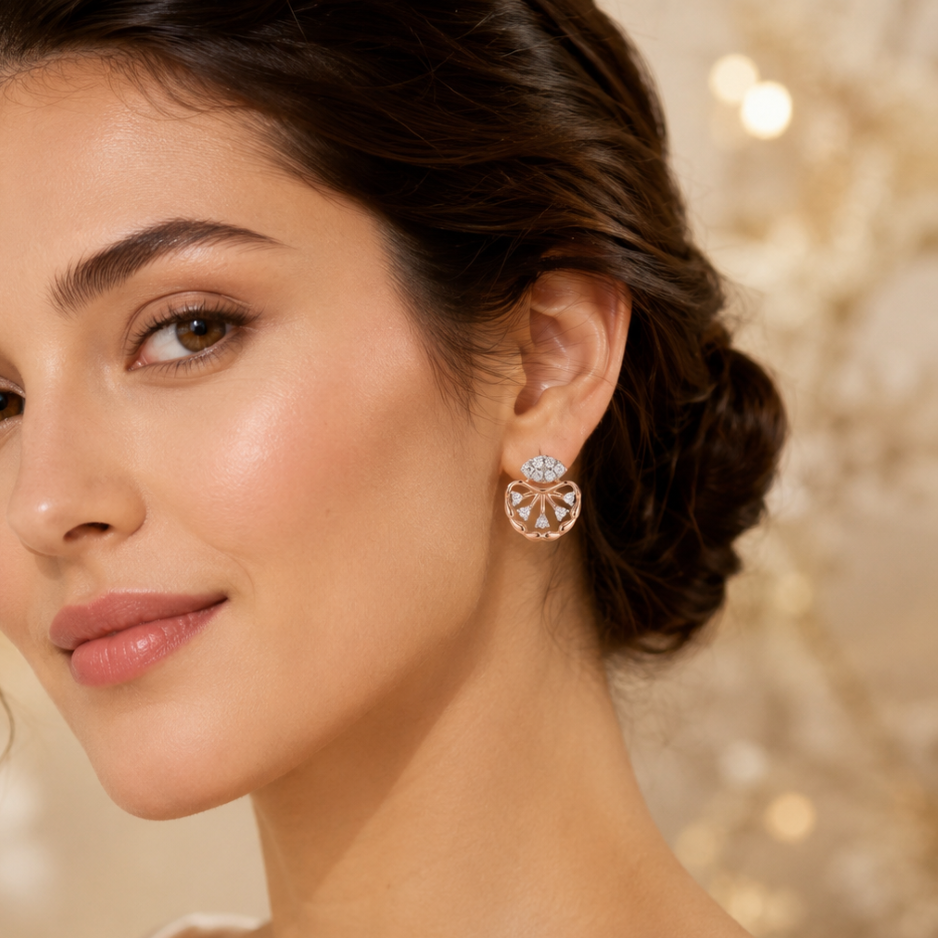 Seedpod Lab Grown Diamond Earrings
