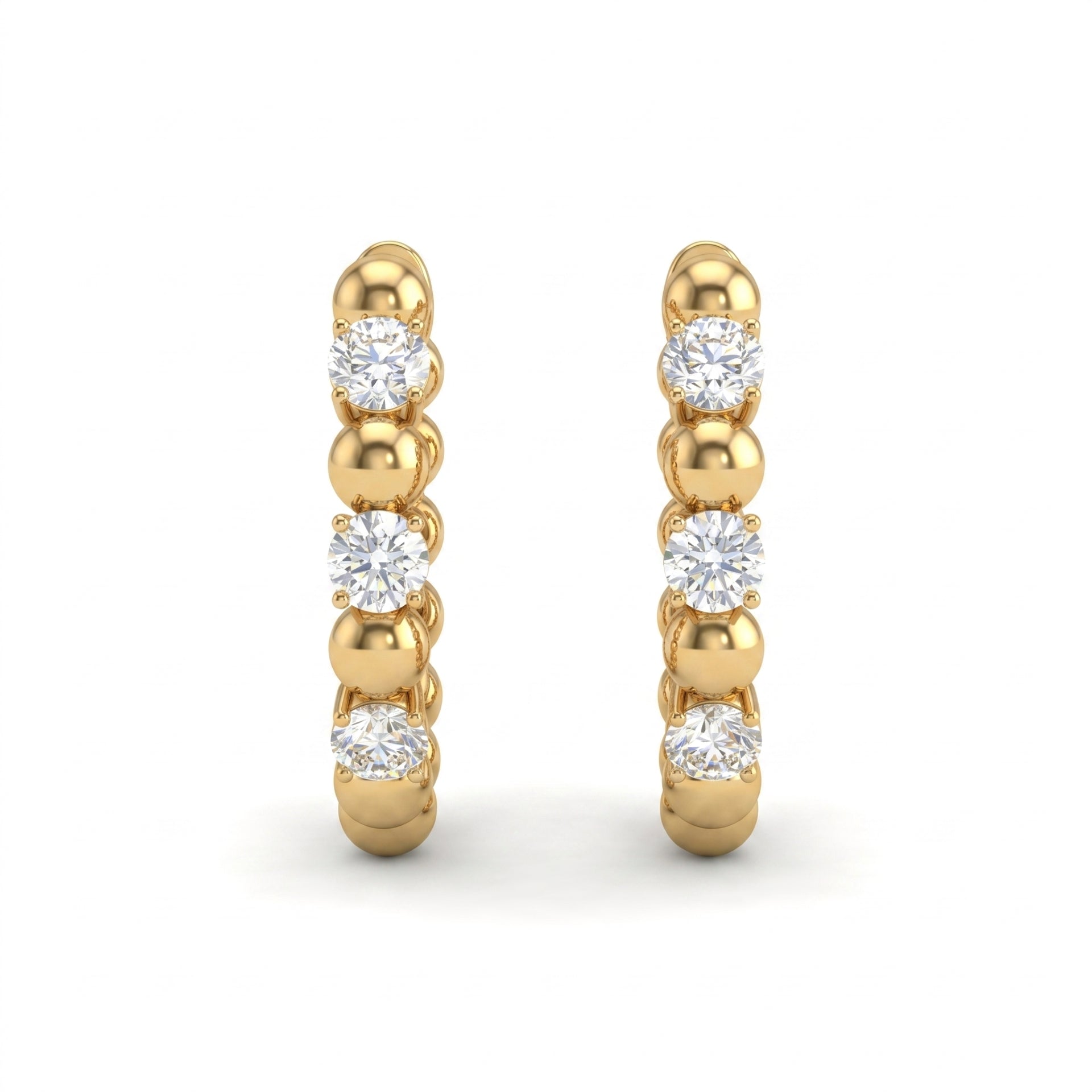 Bubble Rhythm Lab Grown Diamond Earrings