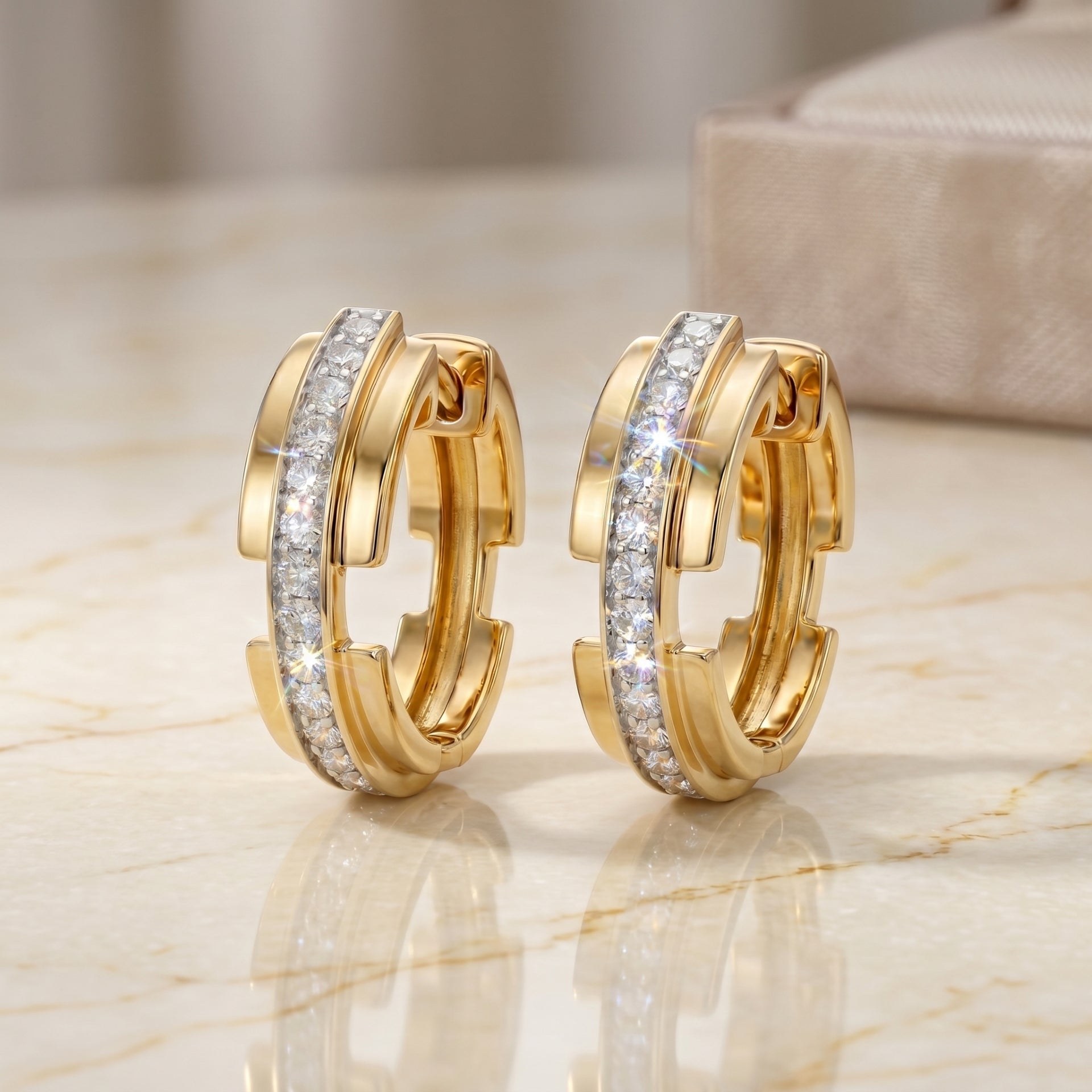 Conduit Lab Grown Diamond Earrings