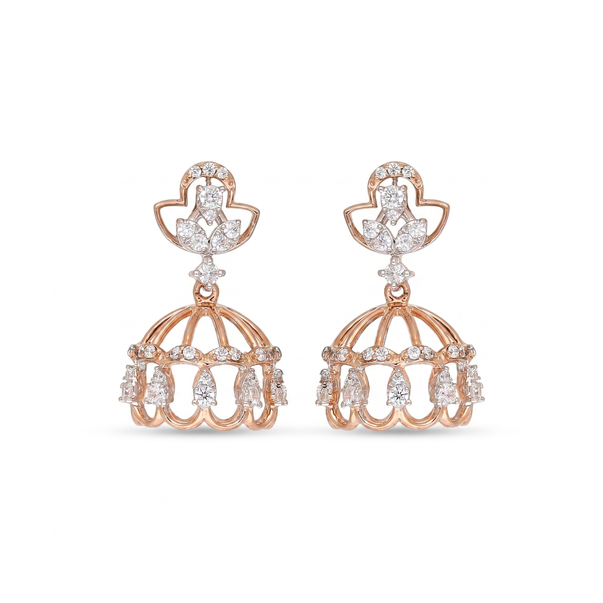 Gilded Arches Lab Grown Diamond Earrings