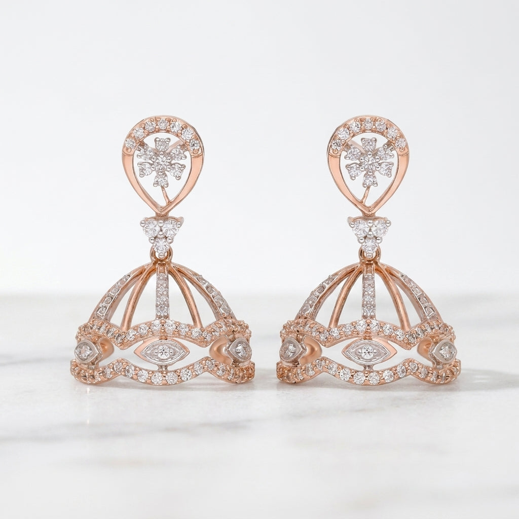 Rose Horizon Lab Grown Diamond Earrings