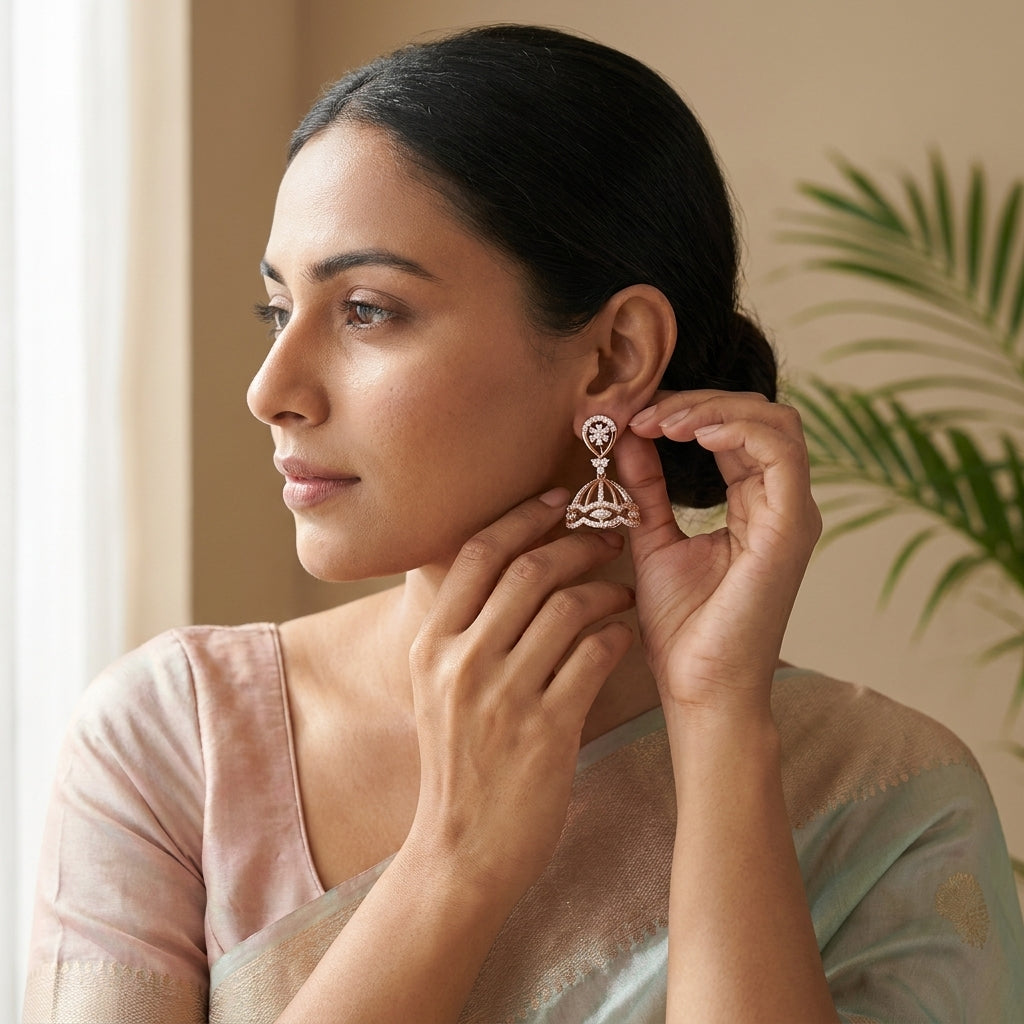 Rose Horizon Lab Grown Diamond Earrings