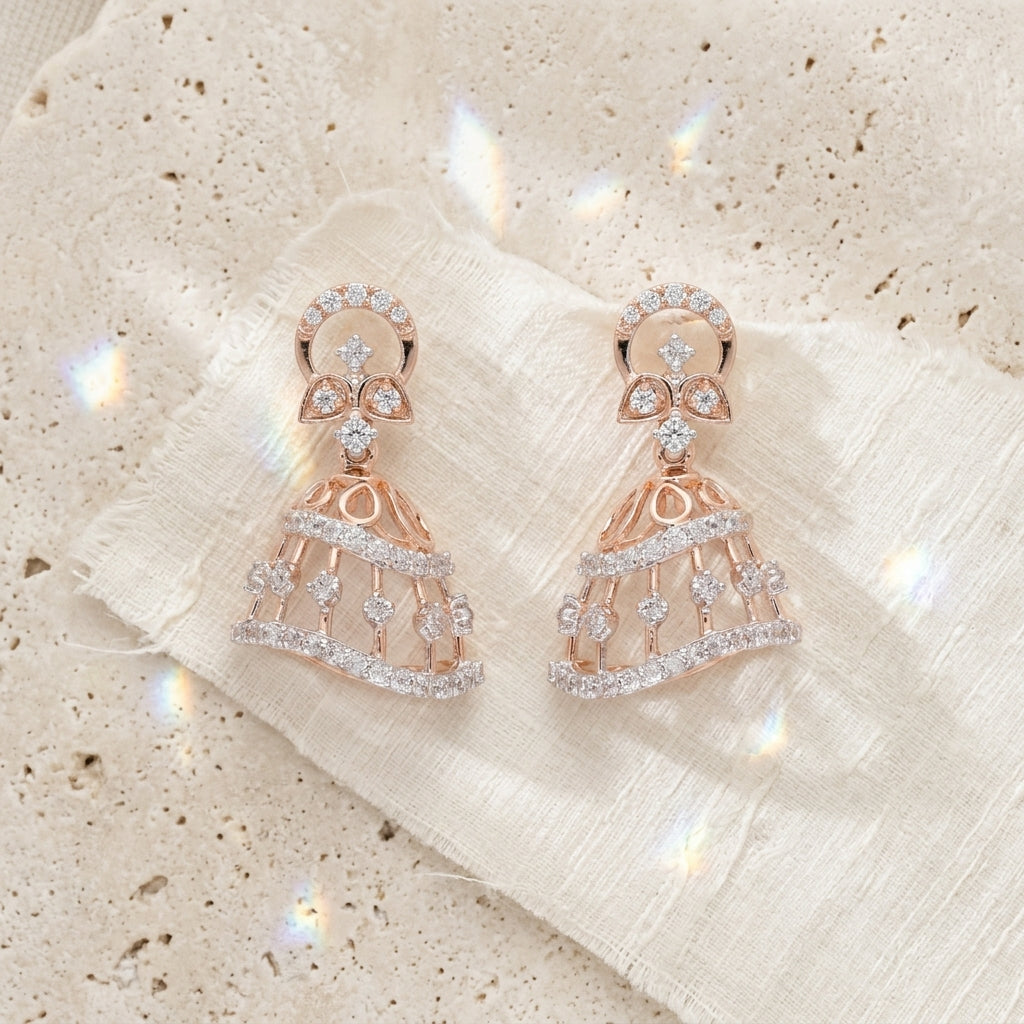 Maya Wave Lab Grown Diamond Earrings