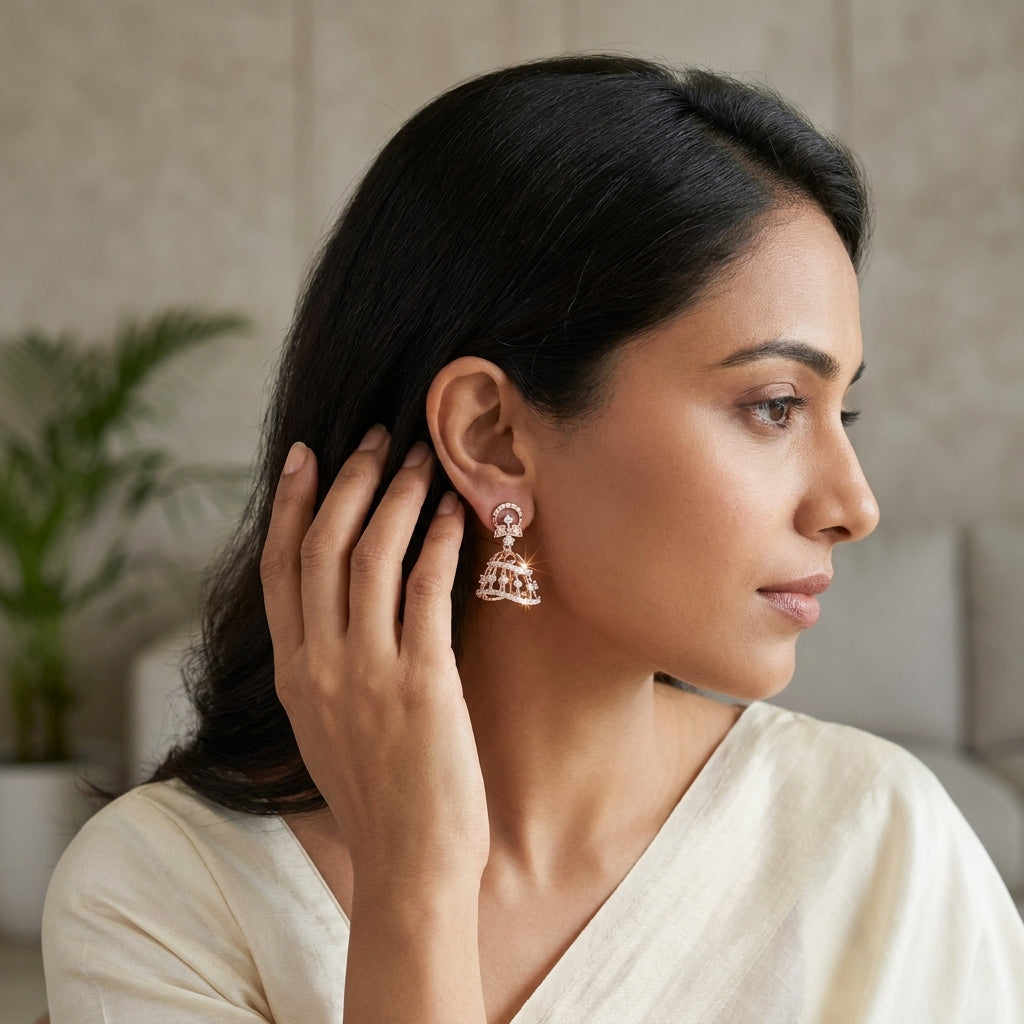 Maya Wave Lab Grown Diamond Earrings