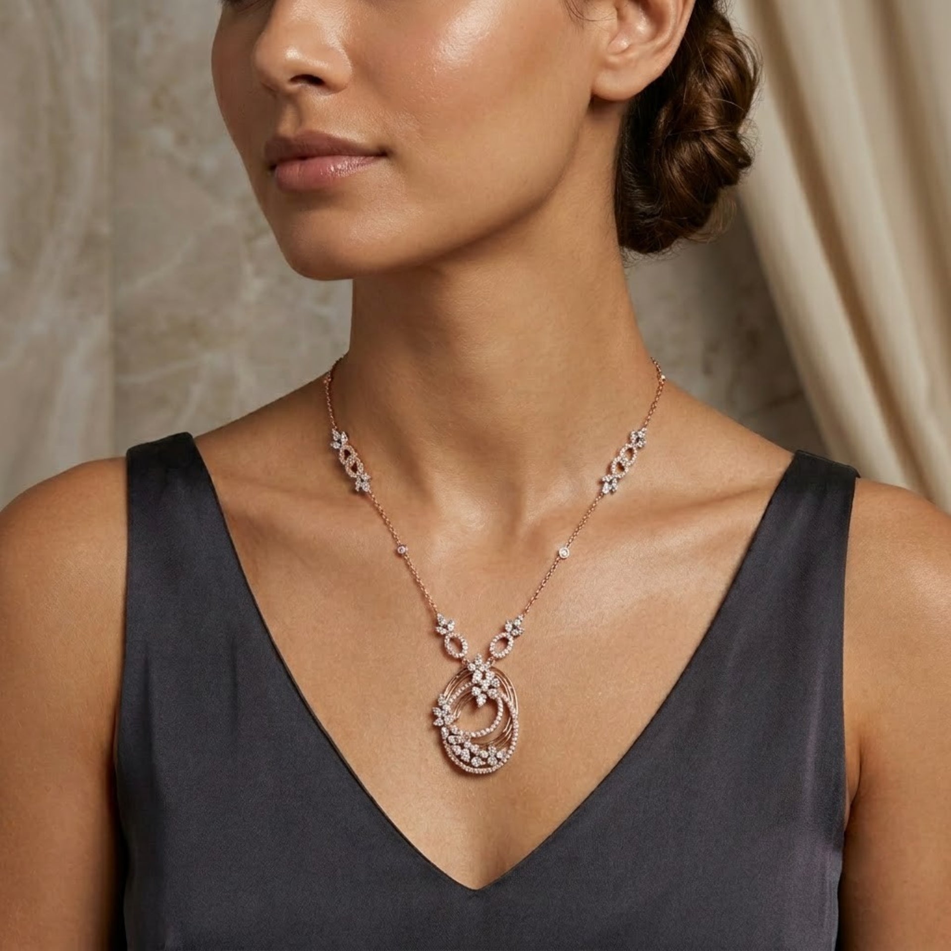 Wildflower Meadow Lab Grown Diamond Necklace