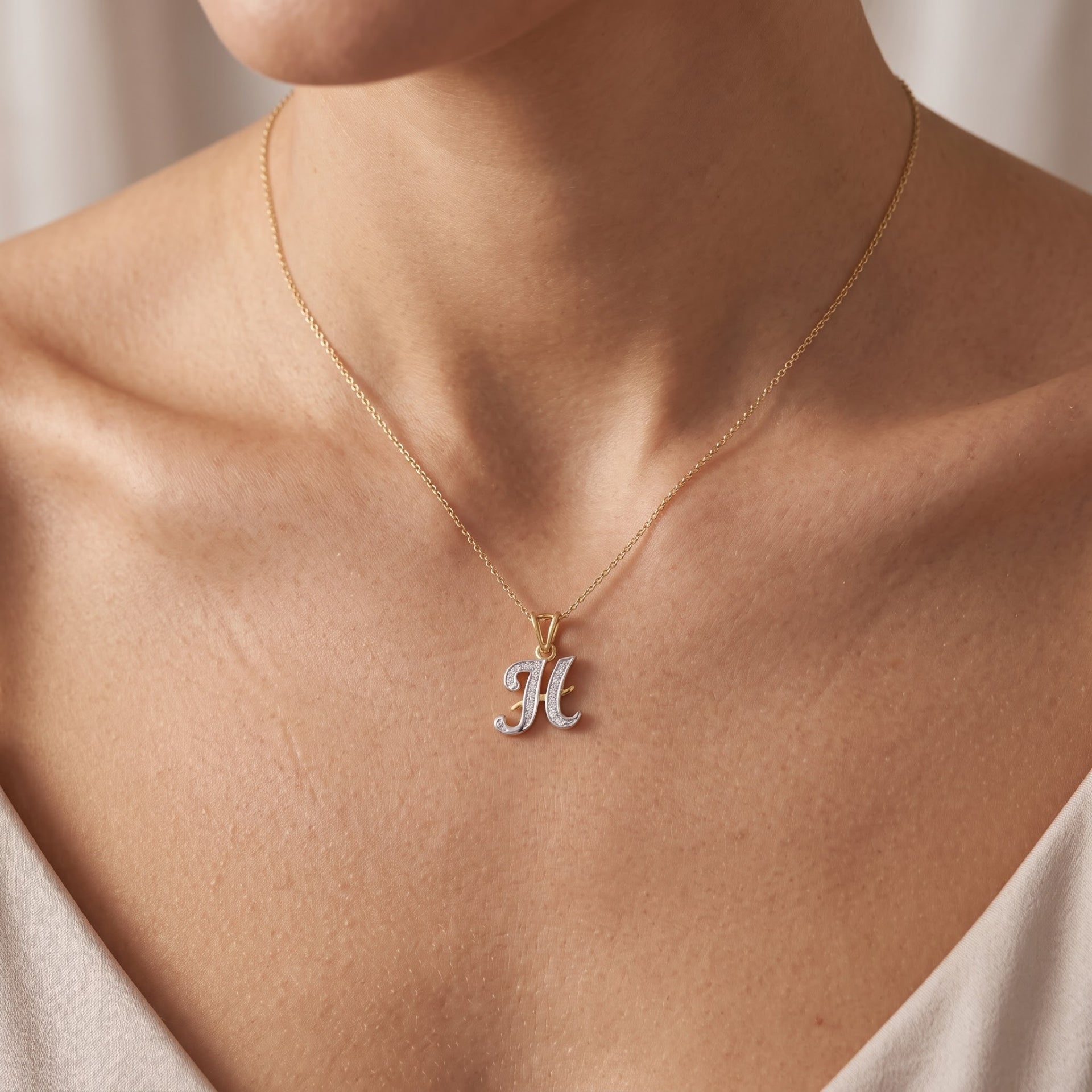 Signature "H" Lab Grown Diamond Pendant