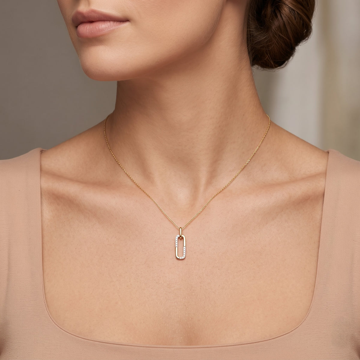 Link Lab Grown Diamond Pendant