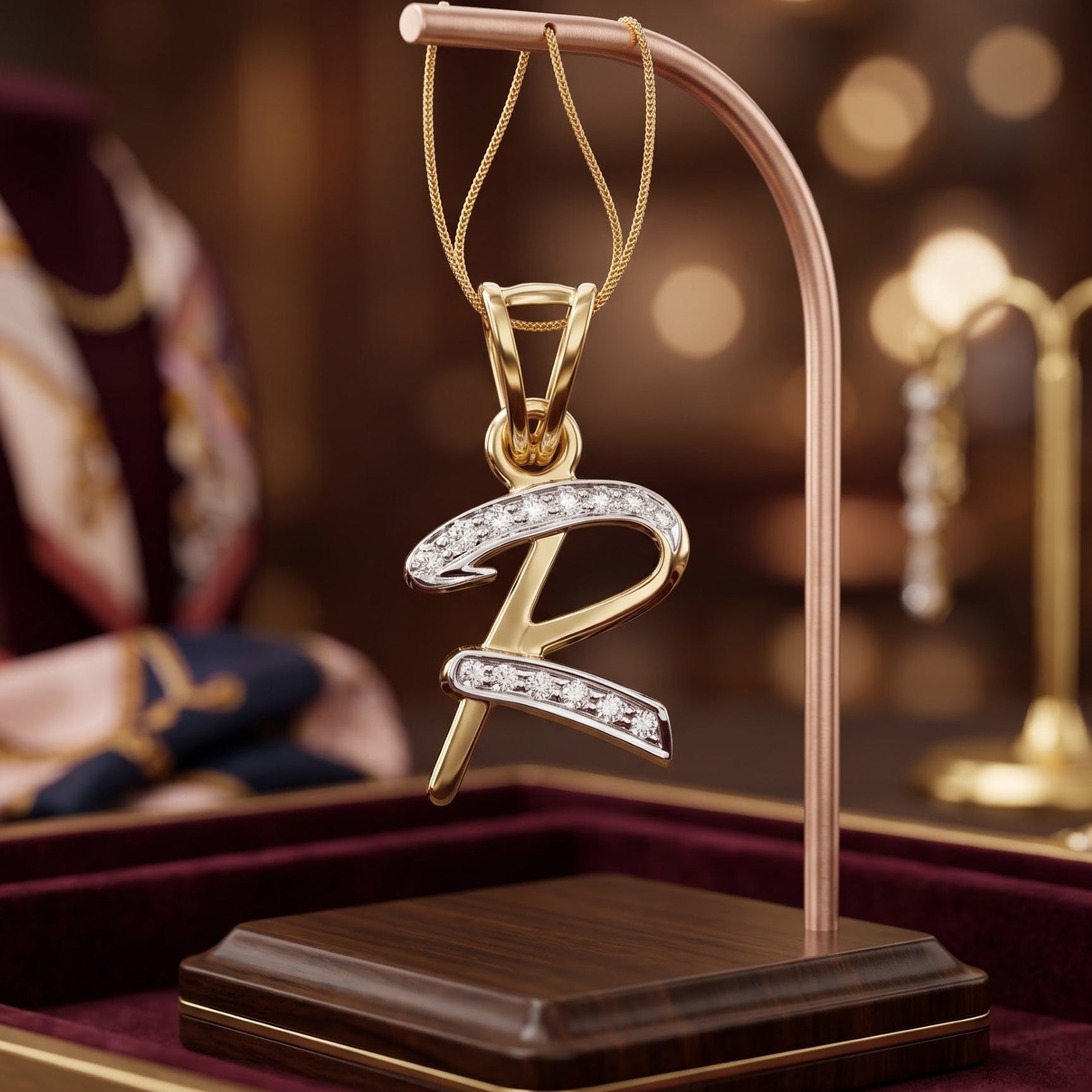 Signature "R" Lab Grown Diamond Pendant