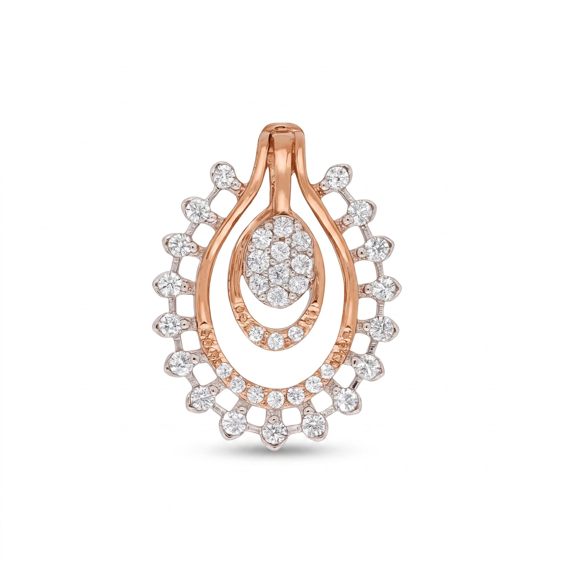 Serene Spark Tear Lab Grown Diamond Pendant