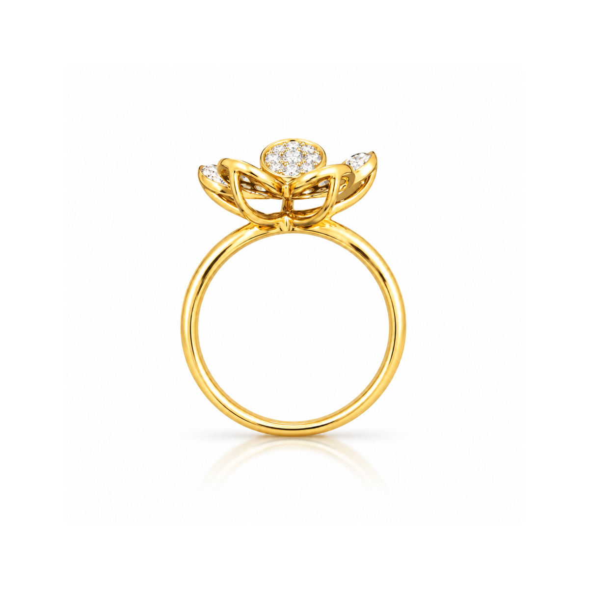 Golden Flora Lab Grown Diamond Ring